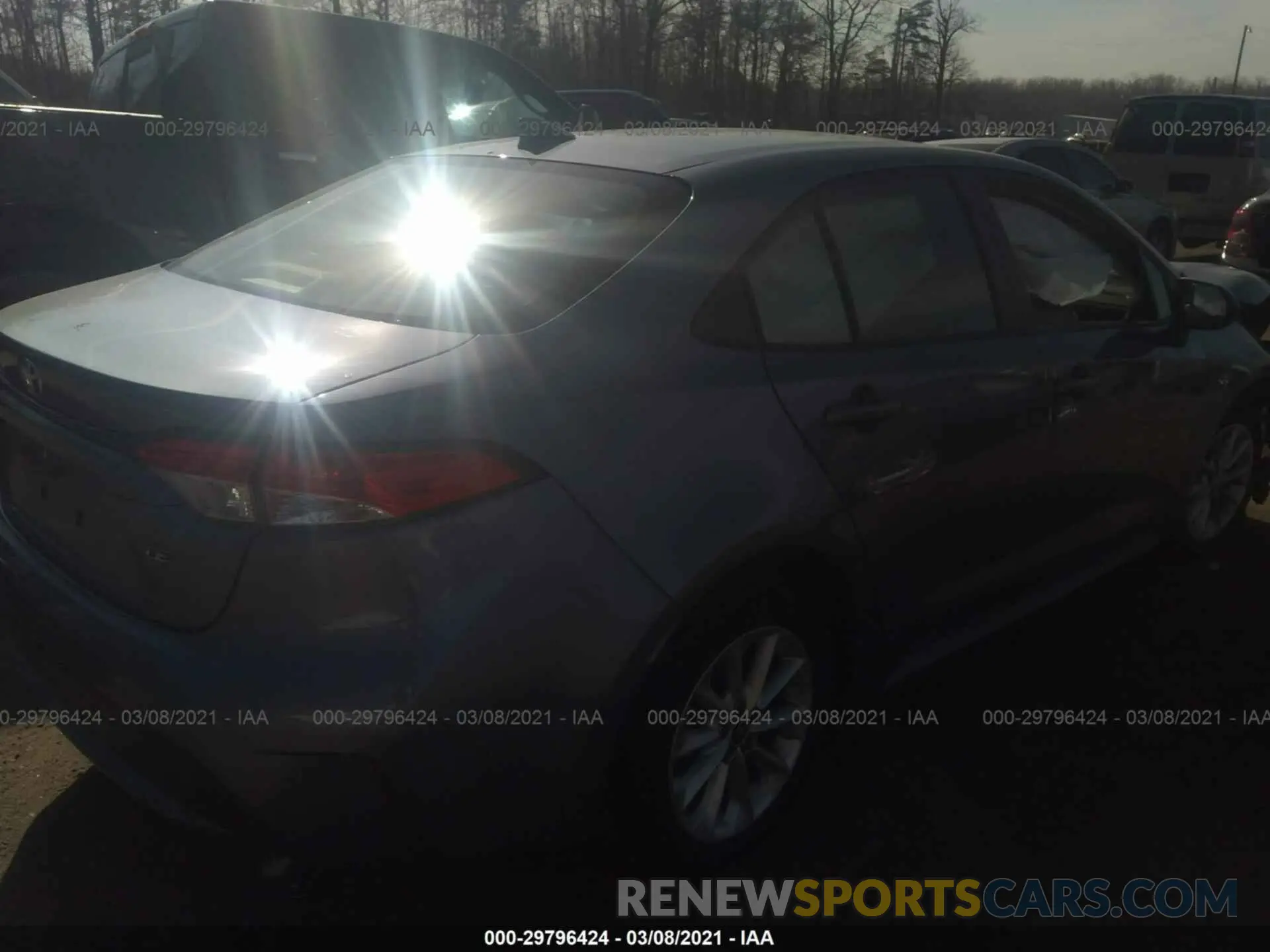 4 fotografías del automóvil dañado JTDVPRAE6LJ097137 TOYOTA COROLLA 2020