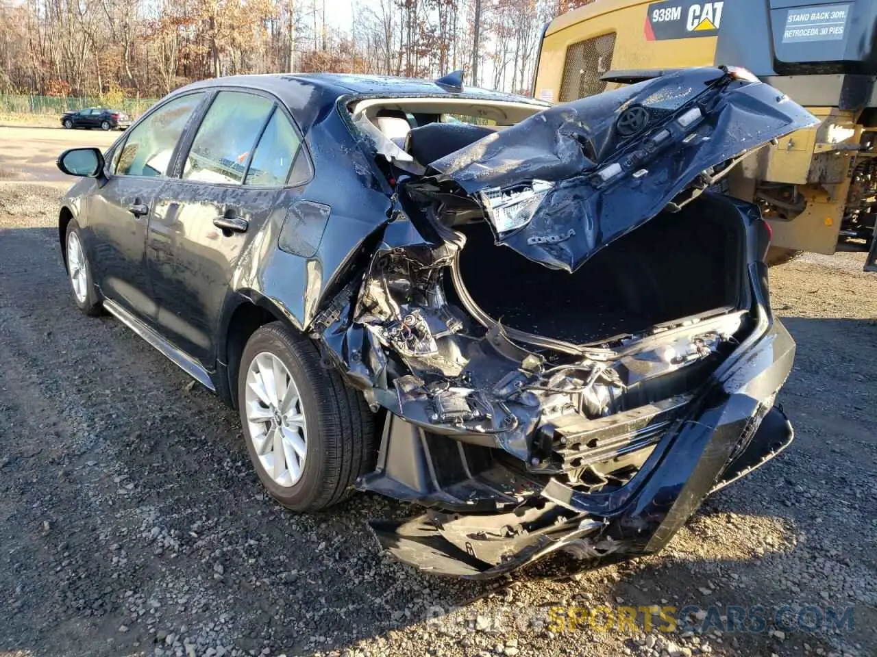 3 fotografías del automóvil dañado JTDVPRAE8LJ085216 TOYOTA COROLLA 2020