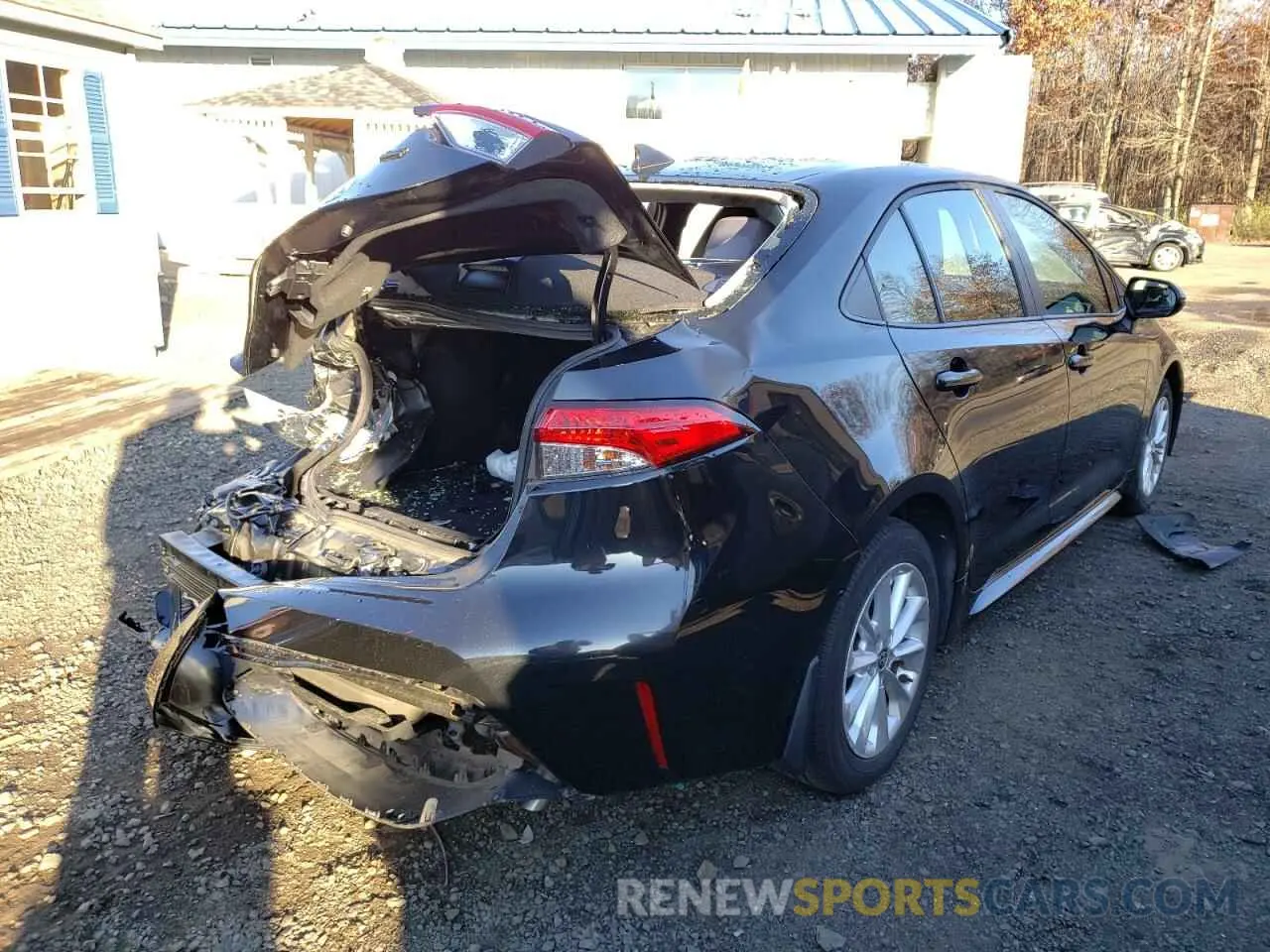 4 fotografías del automóvil dañado JTDVPRAE8LJ085216 TOYOTA COROLLA 2020