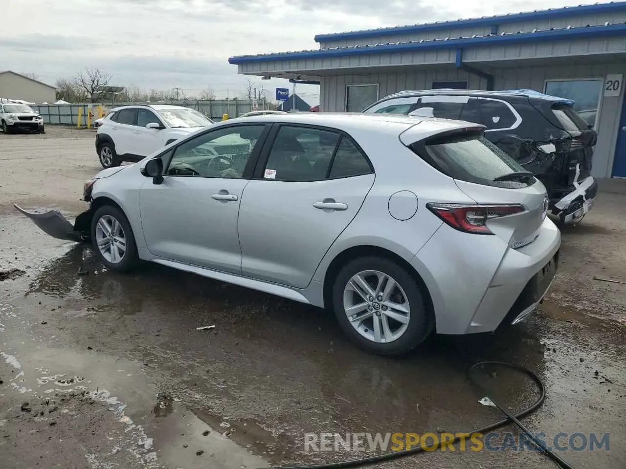 2 fotografías del automóvil dañado JTNB4RBE0L3091019 TOYOTA COROLLA 2020