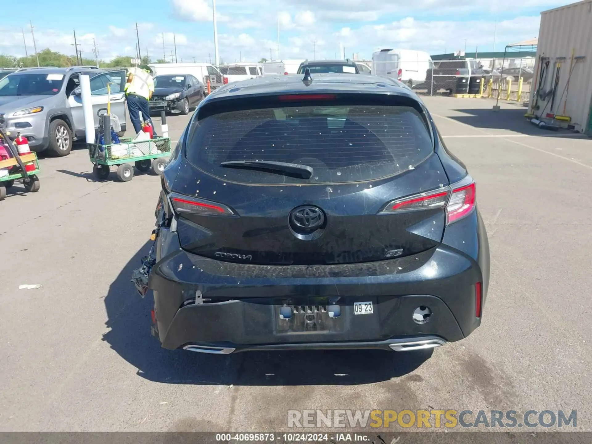 16 fotografías del automóvil dañado JTNB4RBE3L3080483 TOYOTA COROLLA 2020