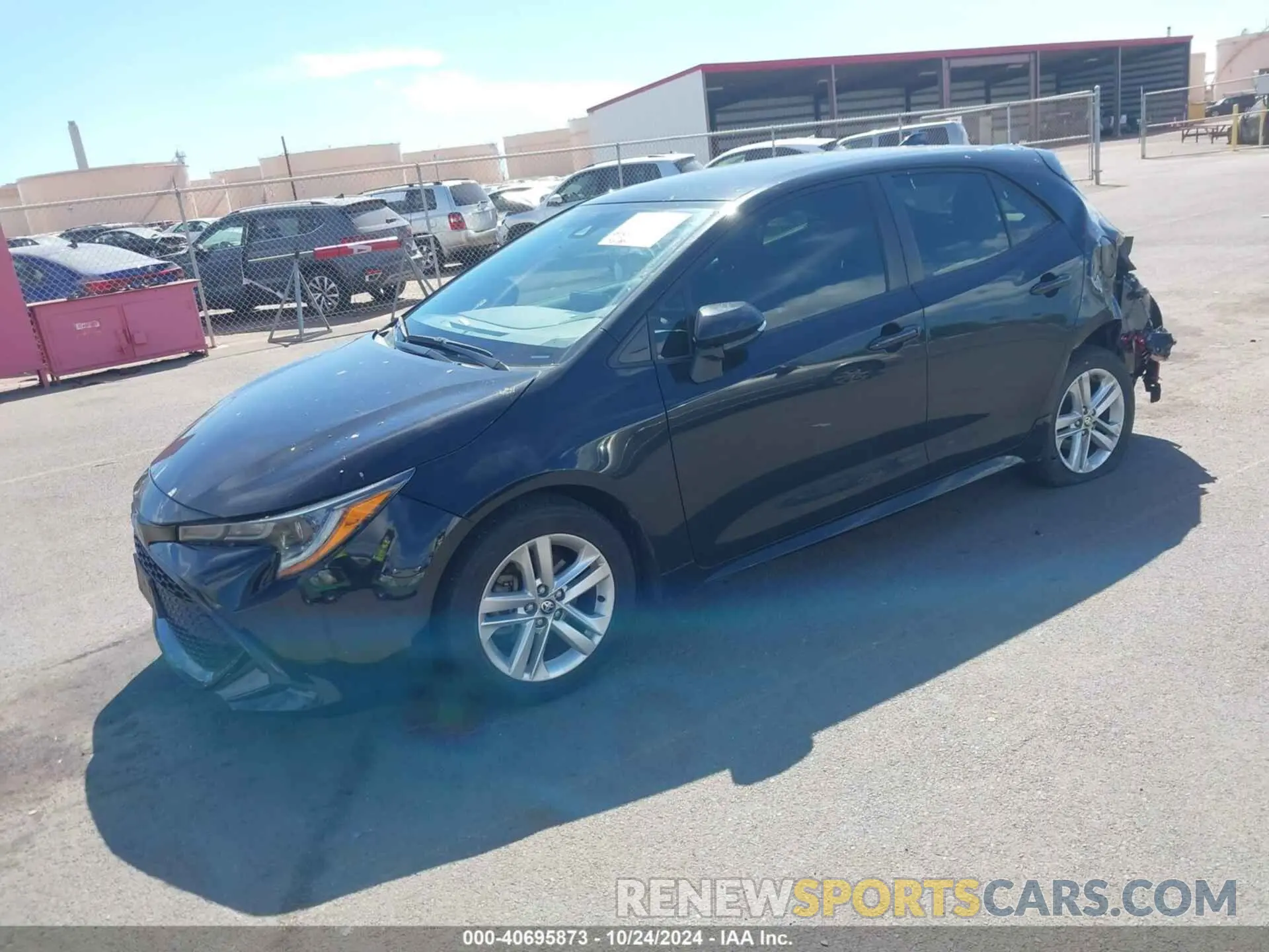 2 fotografías del automóvil dañado JTNB4RBE3L3080483 TOYOTA COROLLA 2020