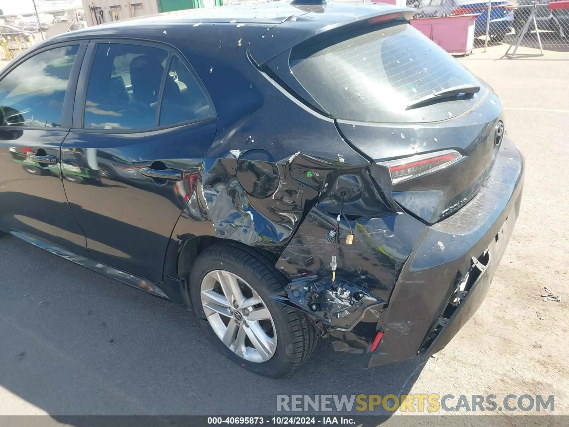 6 fotografías del automóvil dañado JTNB4RBE3L3080483 TOYOTA COROLLA 2020