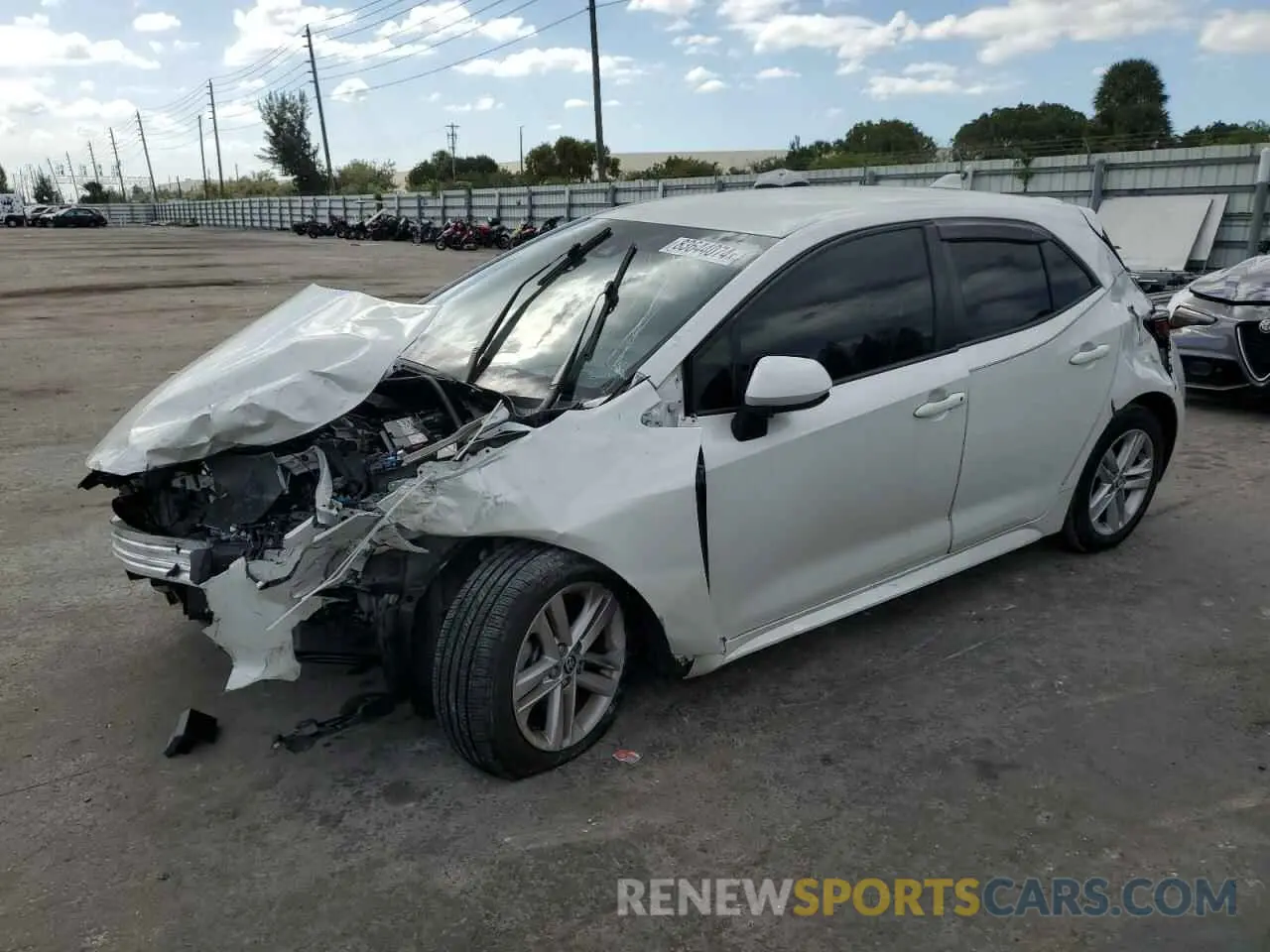 1 fotografías del automóvil dañado JTNB4RBE7L3084553 TOYOTA COROLLA 2020