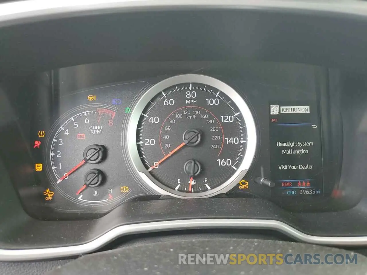 9 fotografías del automóvil dañado JTNB4RBE7L3084553 TOYOTA COROLLA 2020