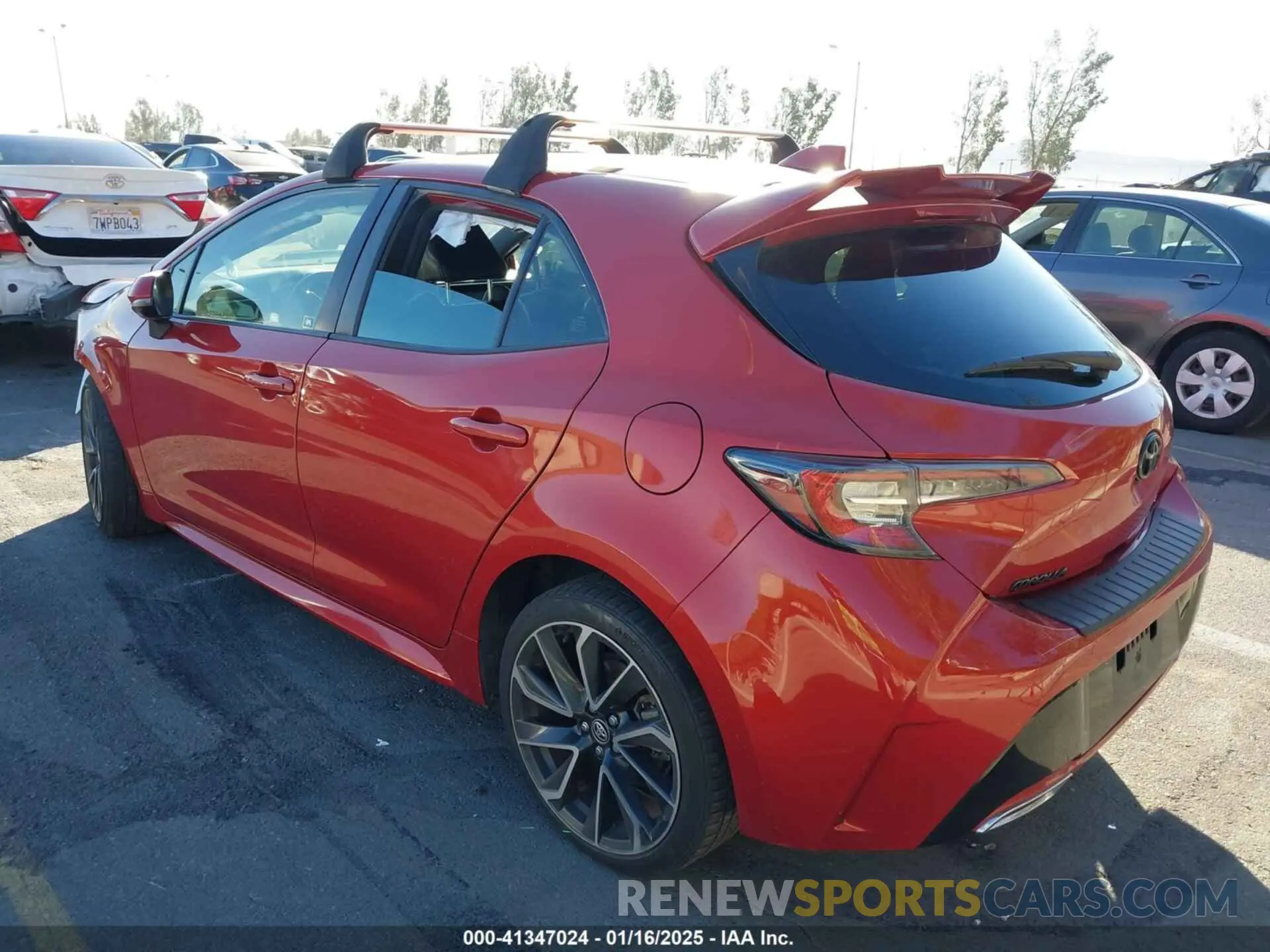 3 fotografías del automóvil dañado JTNC4RBE5L3073569 TOYOTA COROLLA 2020