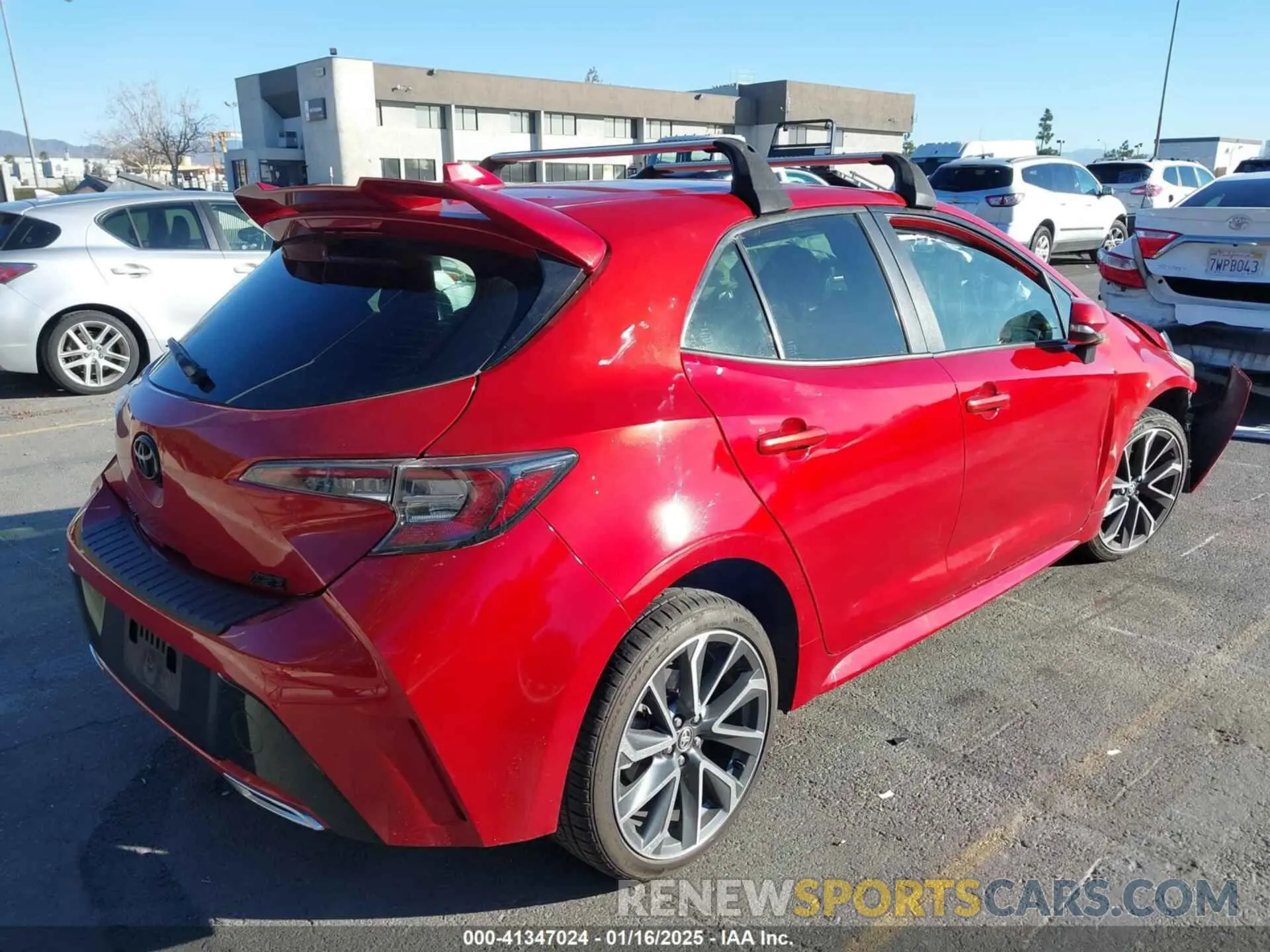4 fotografías del automóvil dañado JTNC4RBE5L3073569 TOYOTA COROLLA 2020