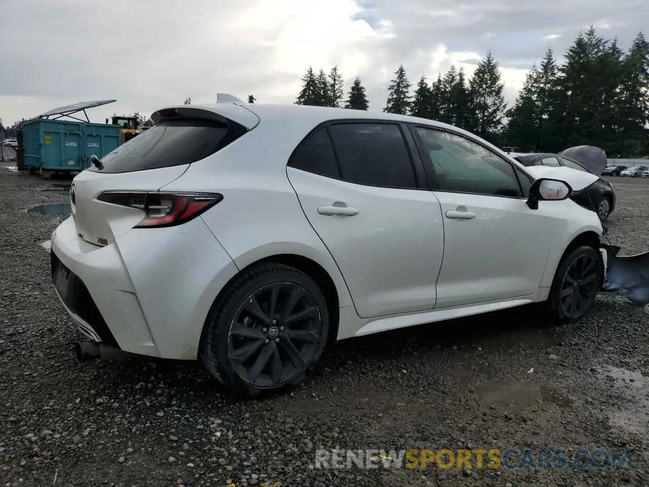 3 fotografías del automóvil dañado JTNC4RBE9L3074725 TOYOTA COROLLA 2020