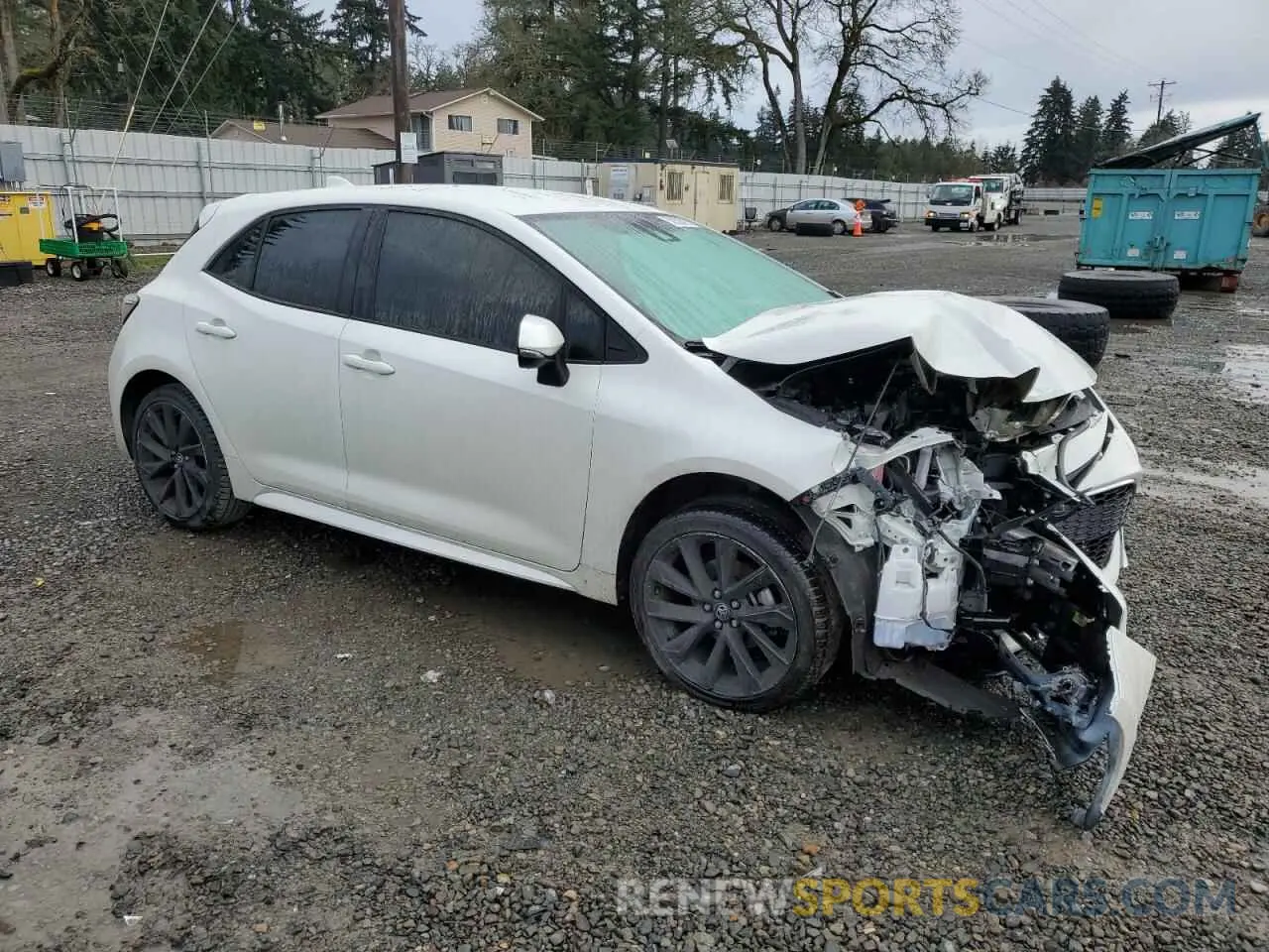 4 fotografías del automóvil dañado JTNC4RBE9L3074725 TOYOTA COROLLA 2020
