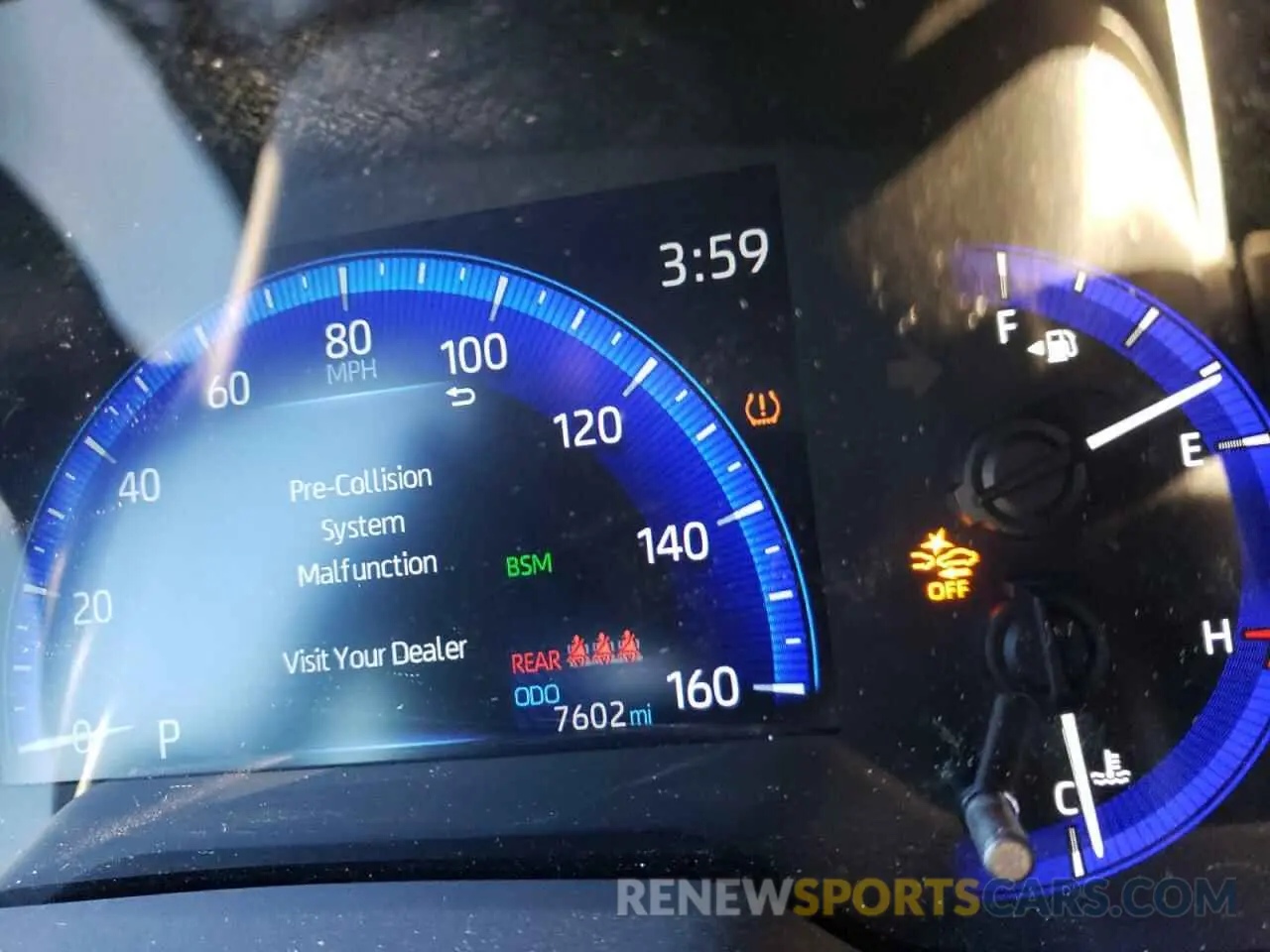 8 fotografías del automóvil dañado JTNC4RBEXL3090979 TOYOTA COROLLA 2020