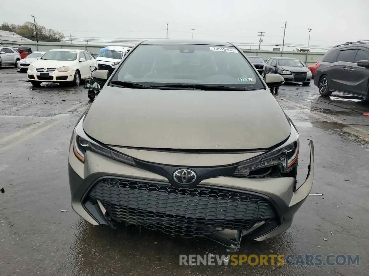 5 fotografías del automóvil dañado JTND4RBE0L3082765 TOYOTA COROLLA 2020