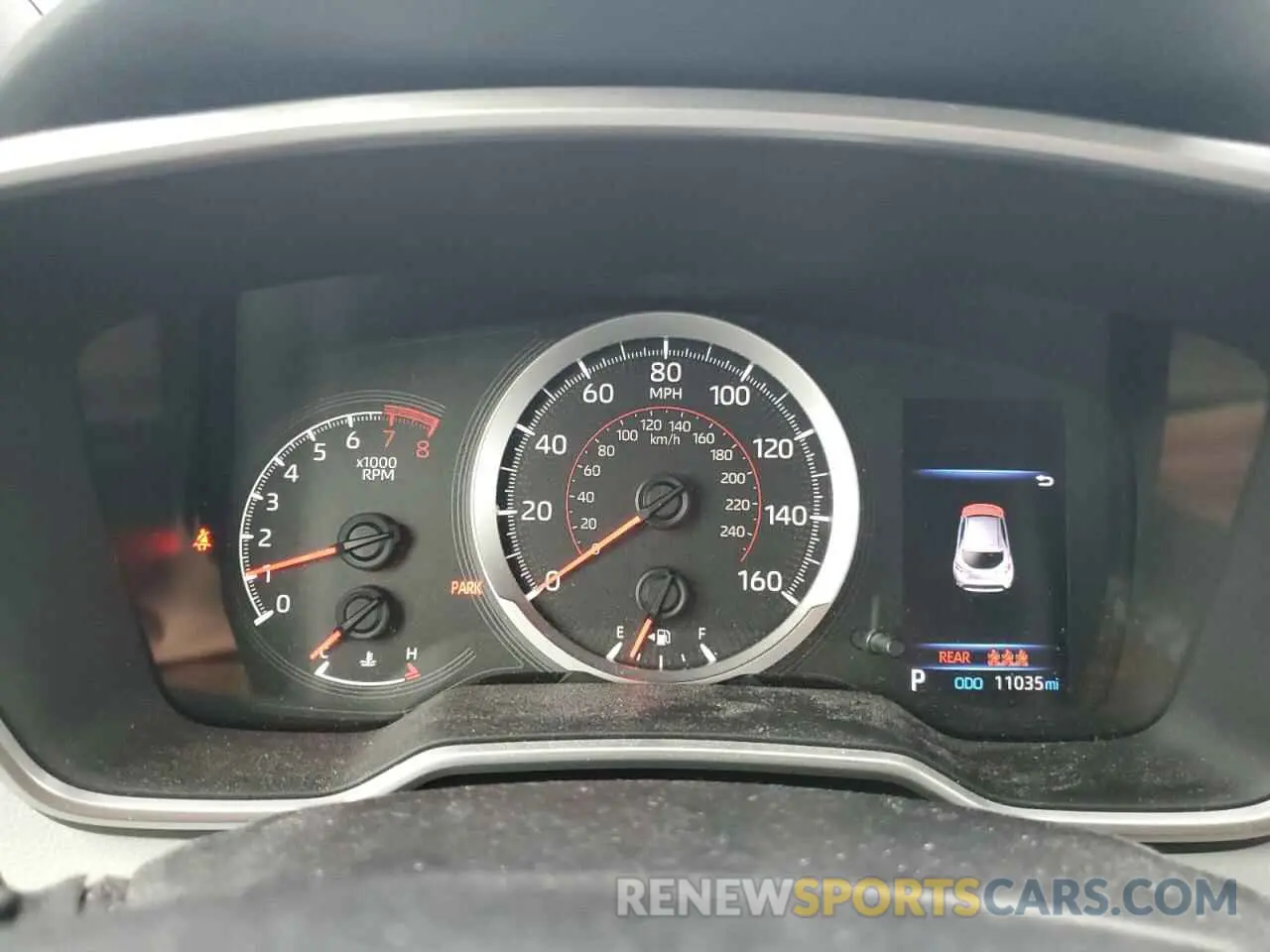 9 fotografías del automóvil dañado JTND4RBE0L3082765 TOYOTA COROLLA 2020