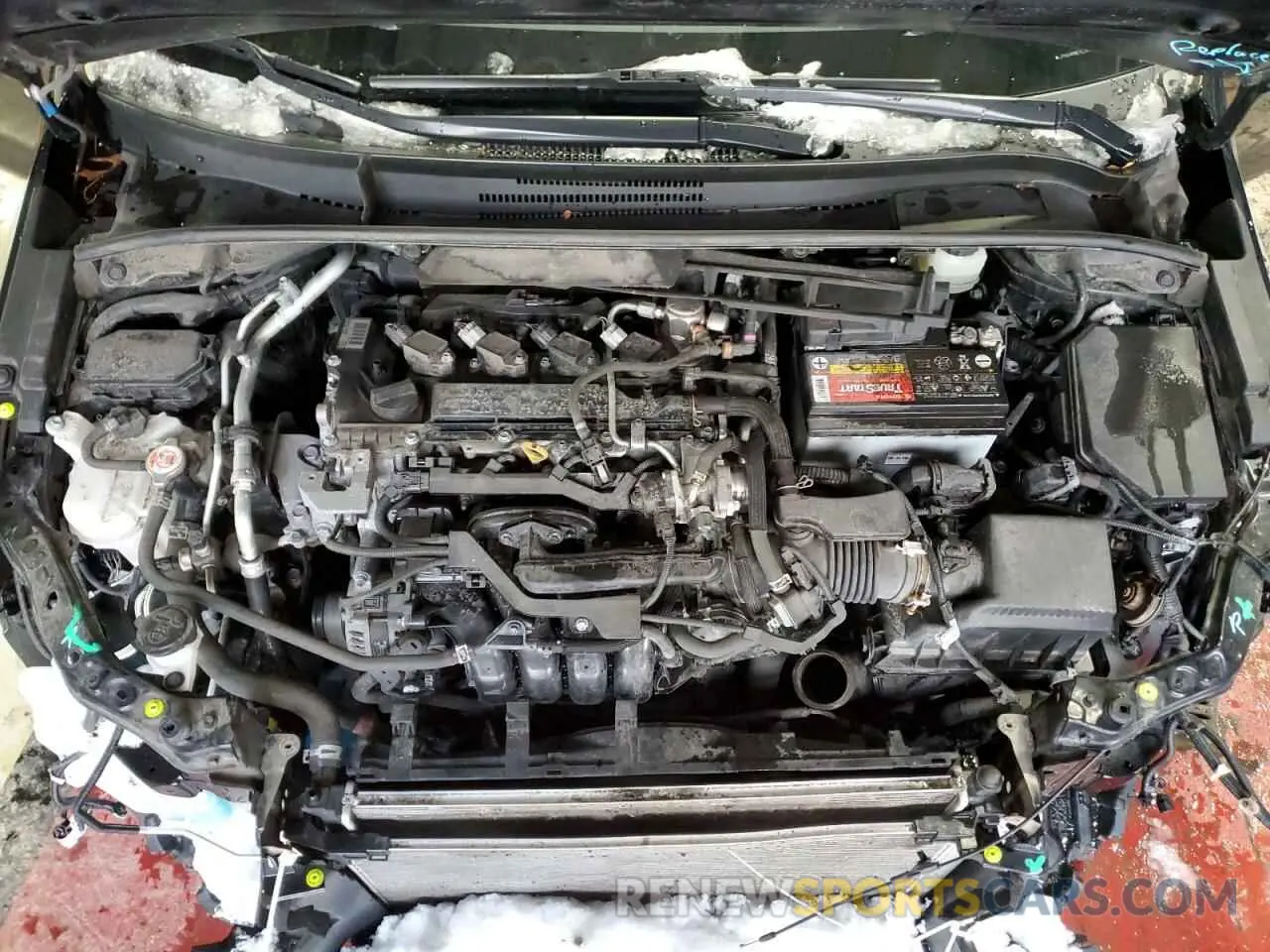11 fotografías del automóvil dañado JTND4RBE1L3079888 TOYOTA COROLLA 2020