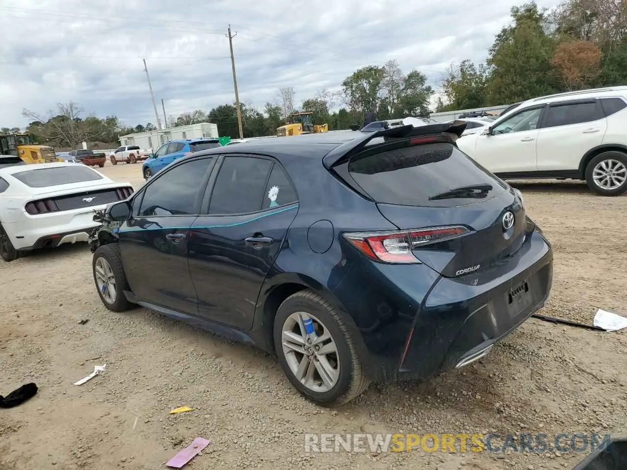 2 fotografías del automóvil dañado JTND4RBE1L3093306 TOYOTA COROLLA 2020