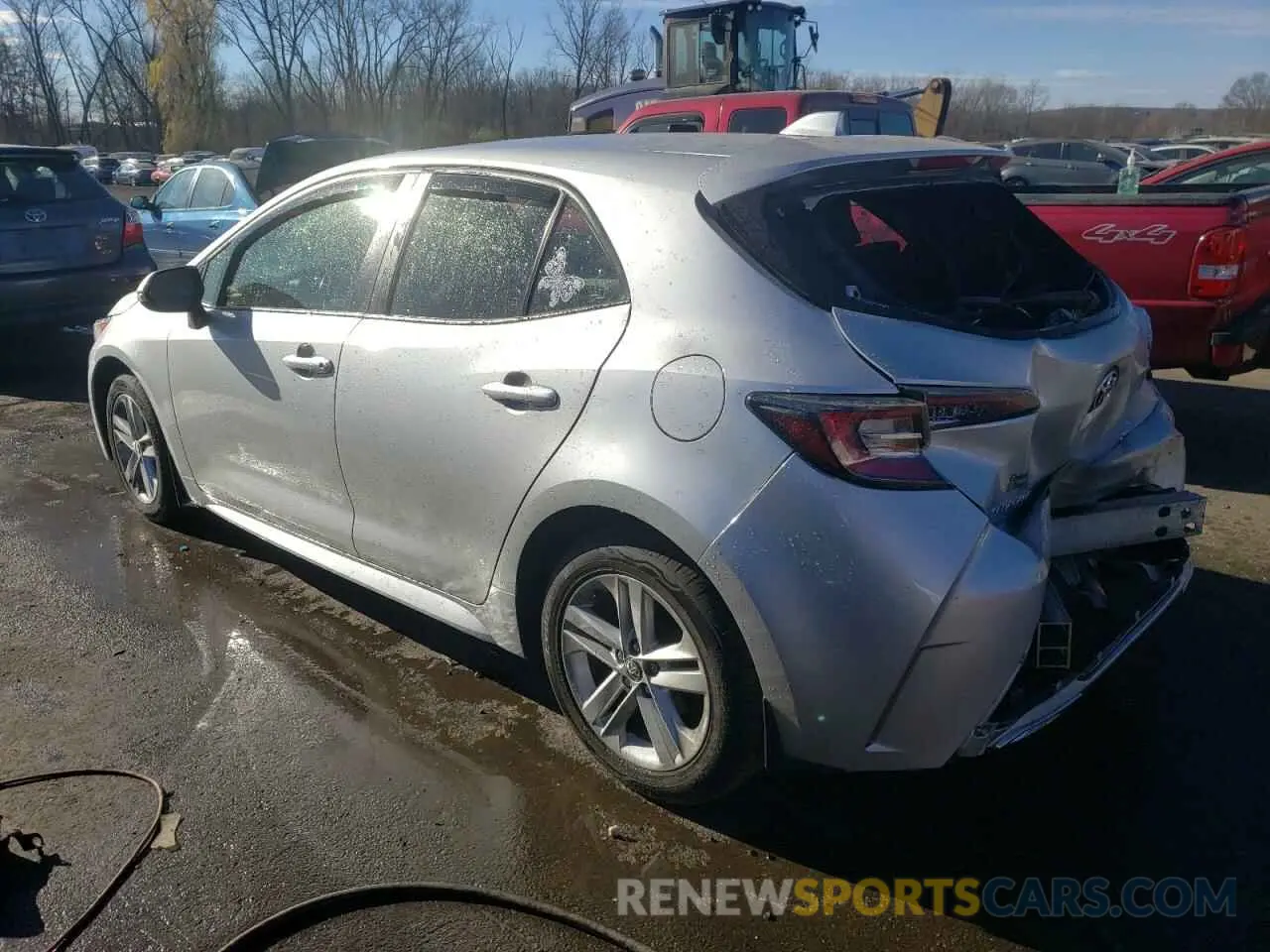 2 fotografías del automóvil dañado JTND4RBE2L3078832 TOYOTA COROLLA 2020