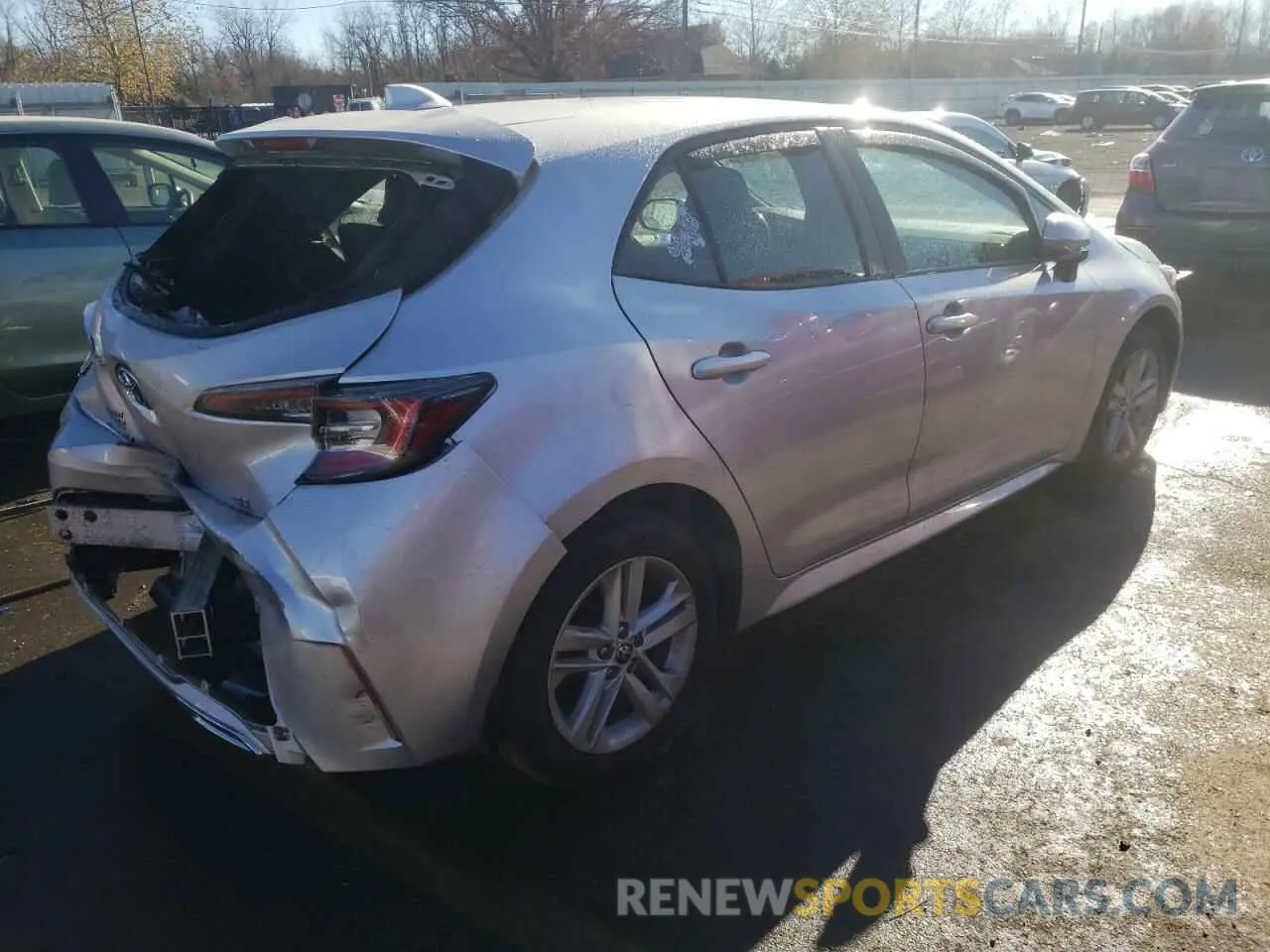 3 fotografías del automóvil dañado JTND4RBE2L3078832 TOYOTA COROLLA 2020