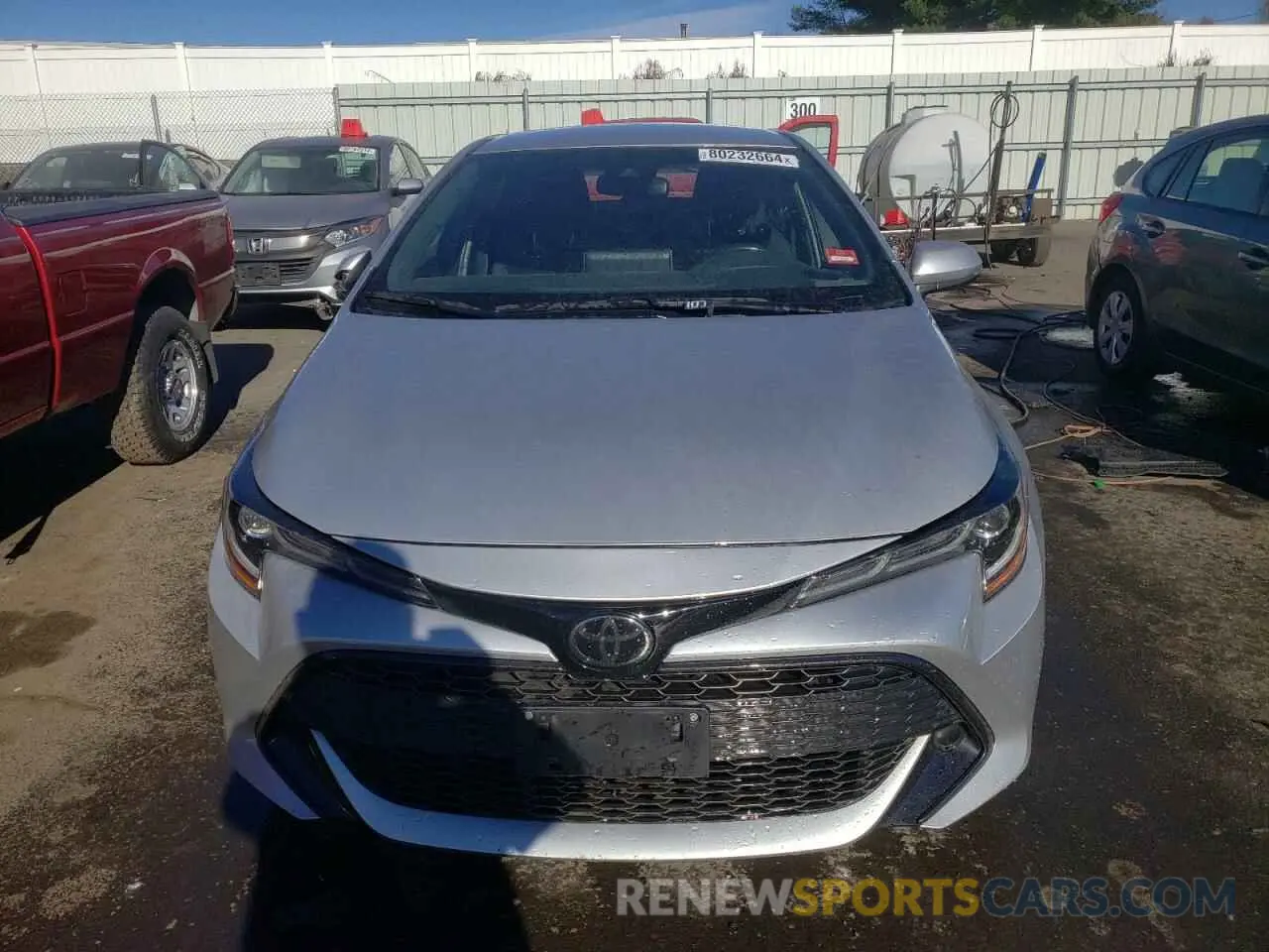 5 fotografías del automóvil dañado JTND4RBE2L3078832 TOYOTA COROLLA 2020