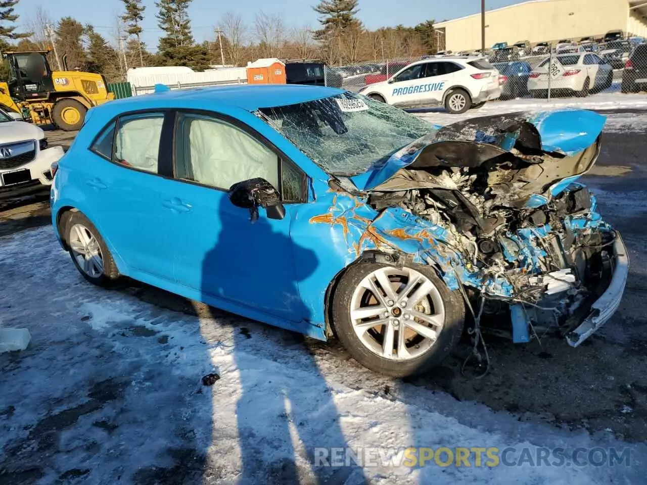 4 fotografías del automóvil dañado JTND4RBE4L3097463 TOYOTA COROLLA 2020
