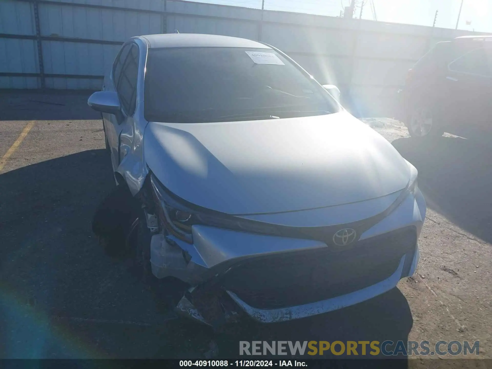 1 fotografías del automóvil dañado JTND4RBE5L3074709 TOYOTA COROLLA 2020