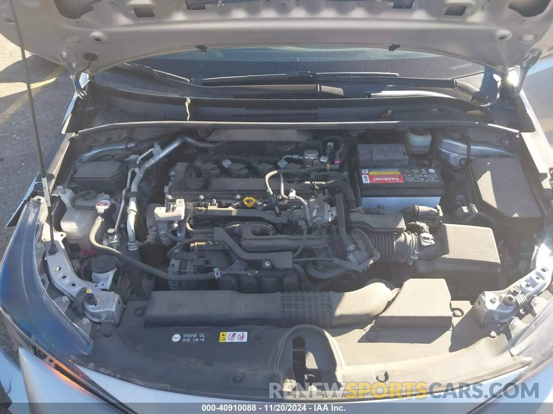 10 fotografías del automóvil dañado JTND4RBE5L3074709 TOYOTA COROLLA 2020