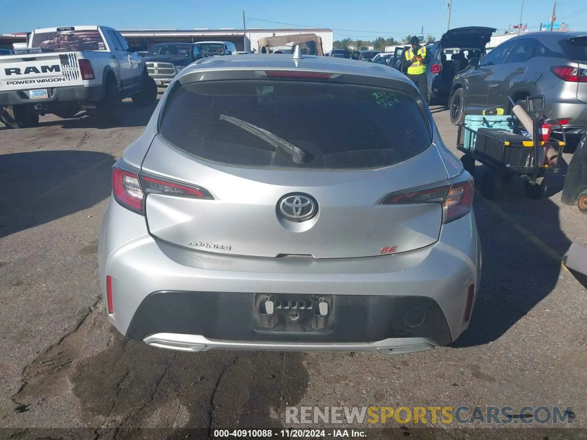 16 fotografías del automóvil dañado JTND4RBE5L3074709 TOYOTA COROLLA 2020