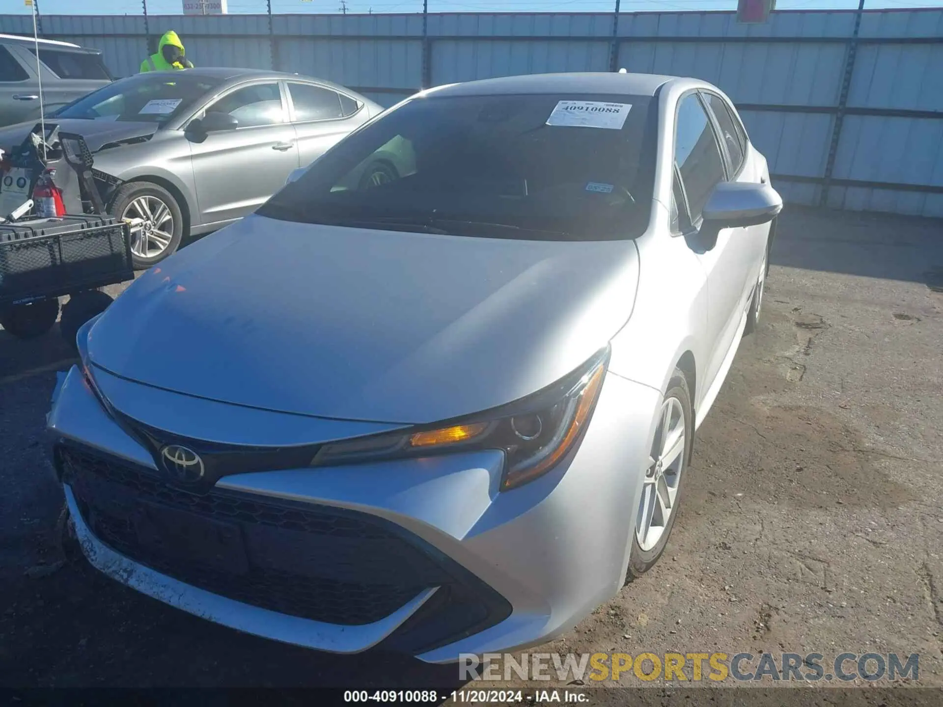 2 fotografías del automóvil dañado JTND4RBE5L3074709 TOYOTA COROLLA 2020