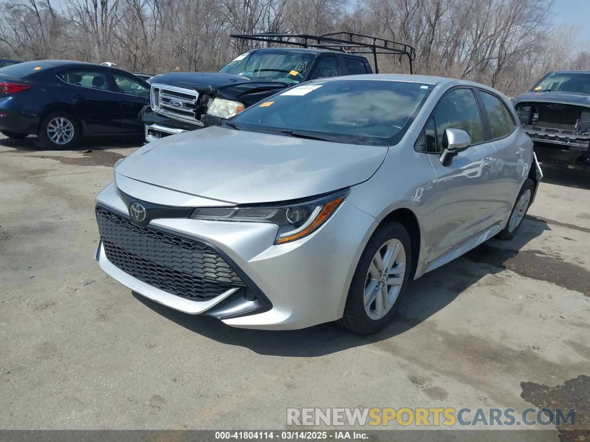 2 fotografías del automóvil dañado JTND4RBE6L3082916 TOYOTA COROLLA 2020