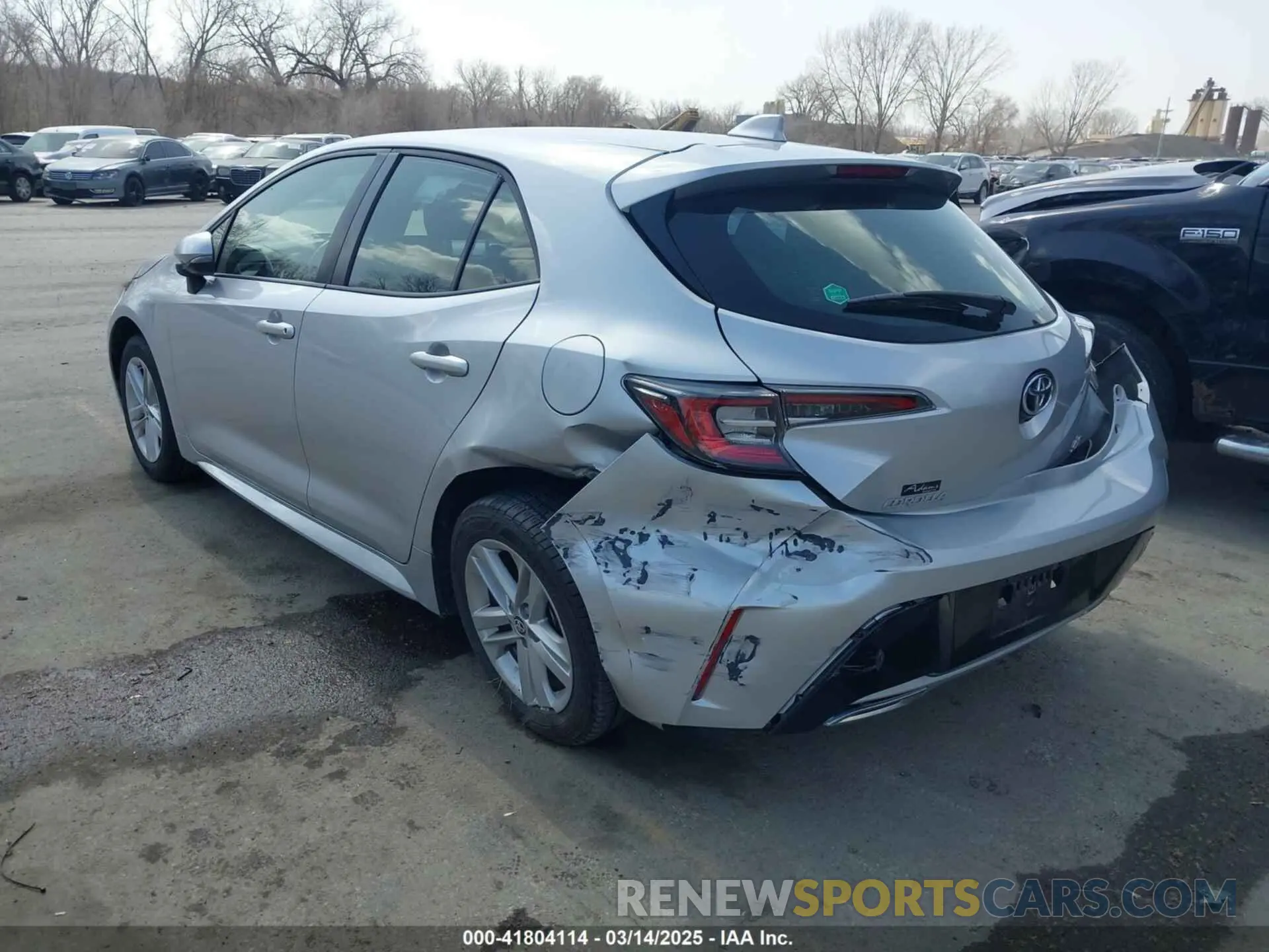 3 fotografías del automóvil dañado JTND4RBE6L3082916 TOYOTA COROLLA 2020