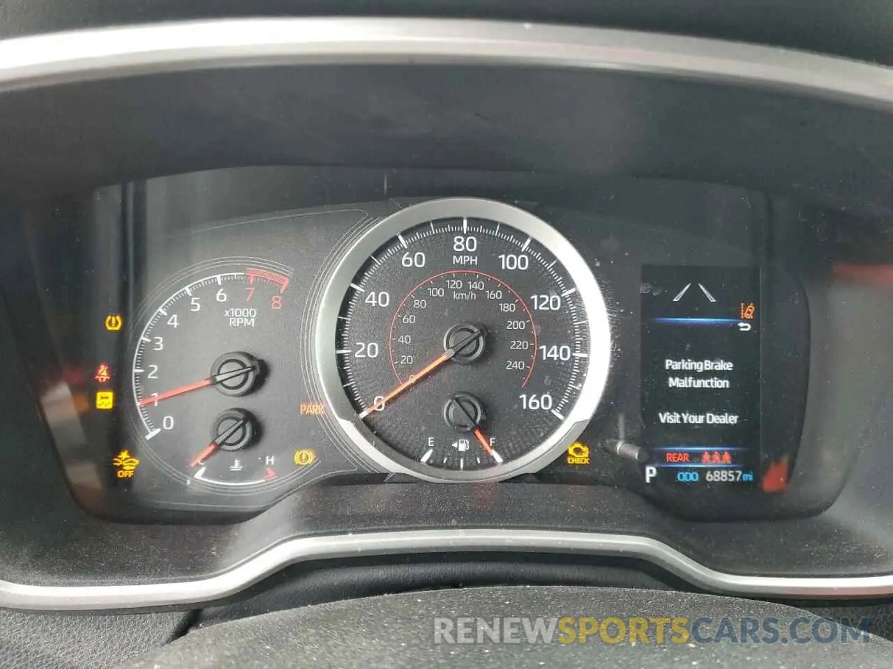 9 fotografías del automóvil dañado JTND4RBE6L3094242 TOYOTA COROLLA 2020