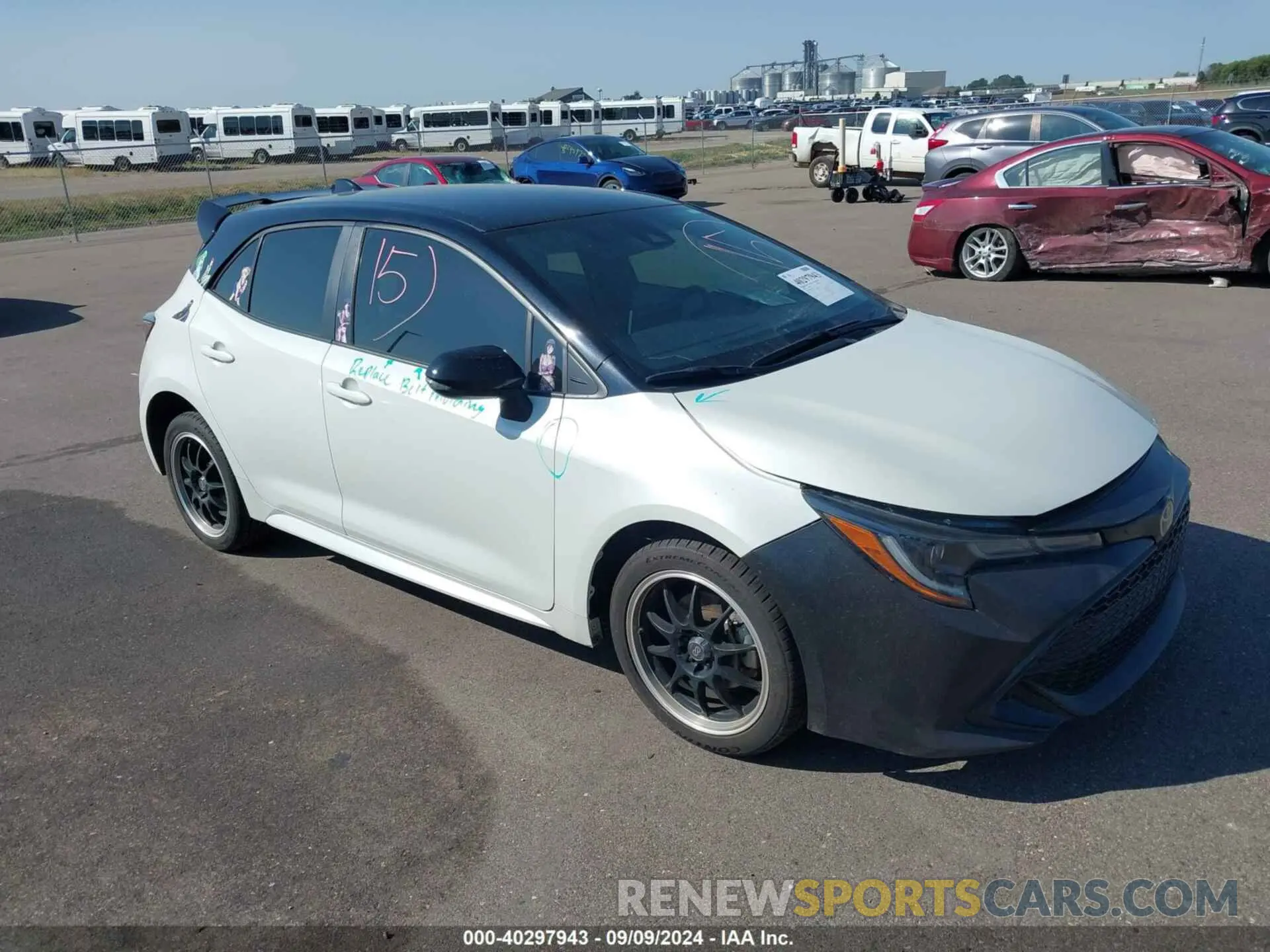 1 fotografías del automóvil dañado JTND4RBE7L3093519 TOYOTA COROLLA 2020