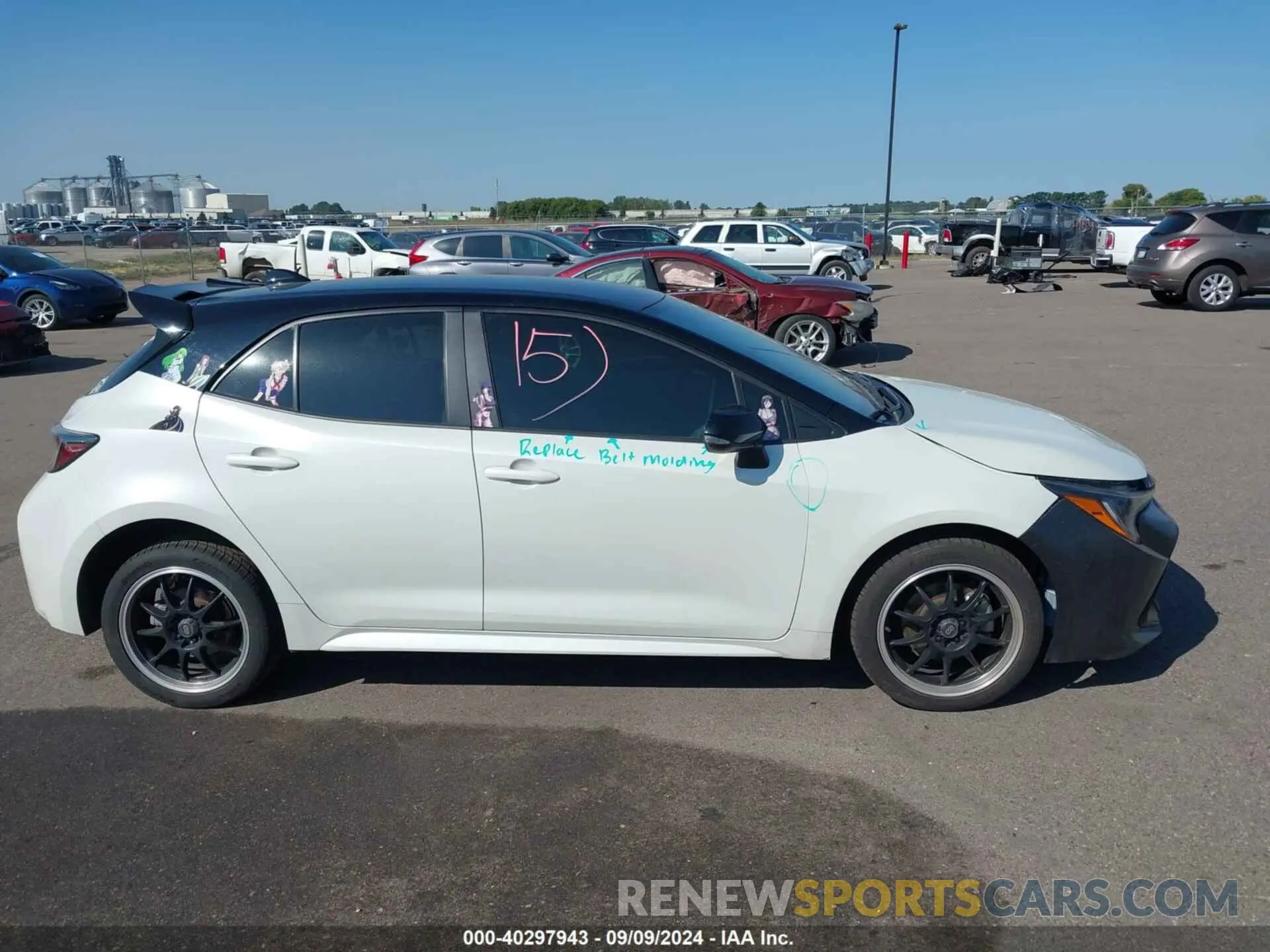 13 fotografías del automóvil dañado JTND4RBE7L3093519 TOYOTA COROLLA 2020
