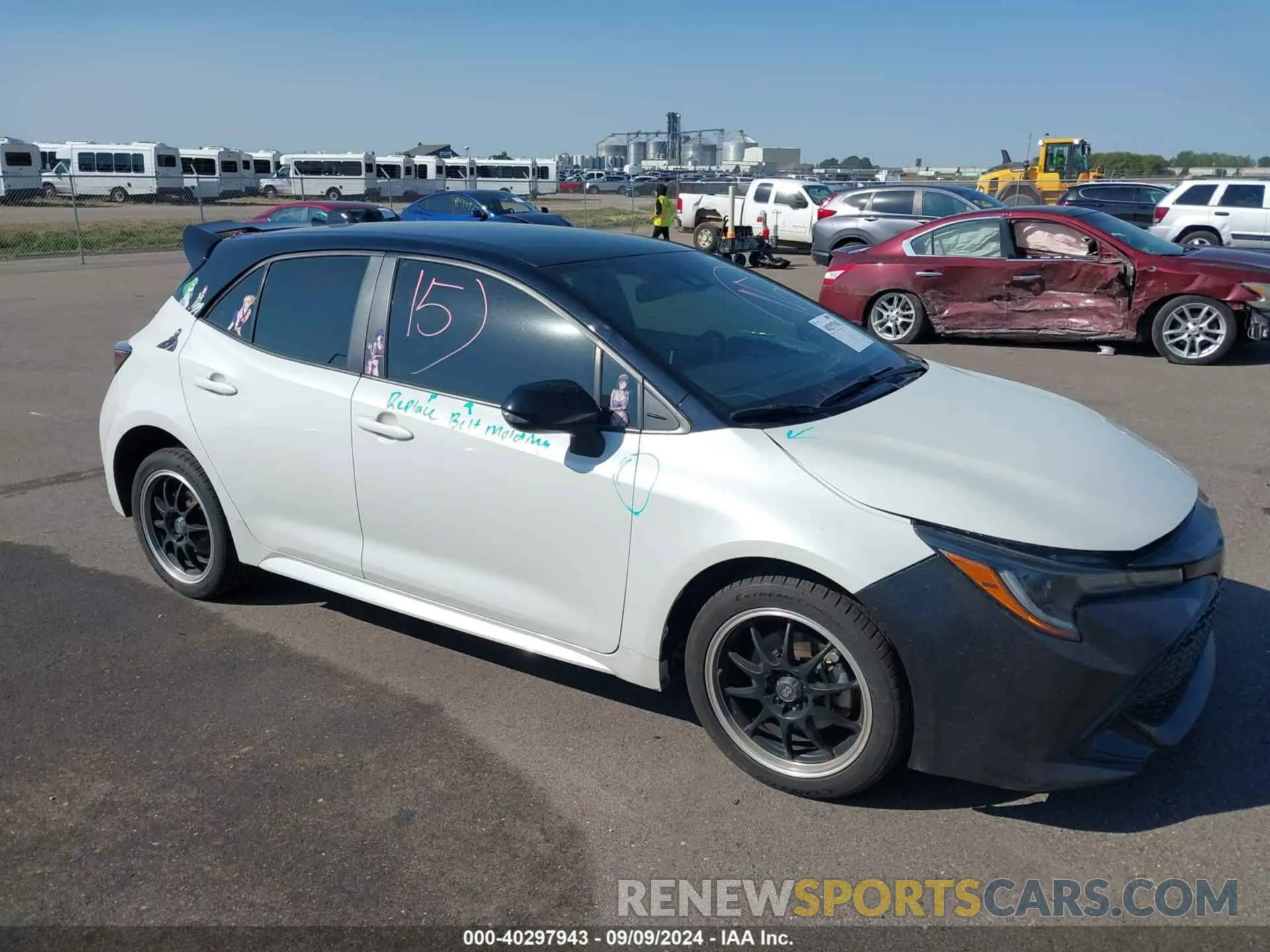 18 fotografías del automóvil dañado JTND4RBE7L3093519 TOYOTA COROLLA 2020