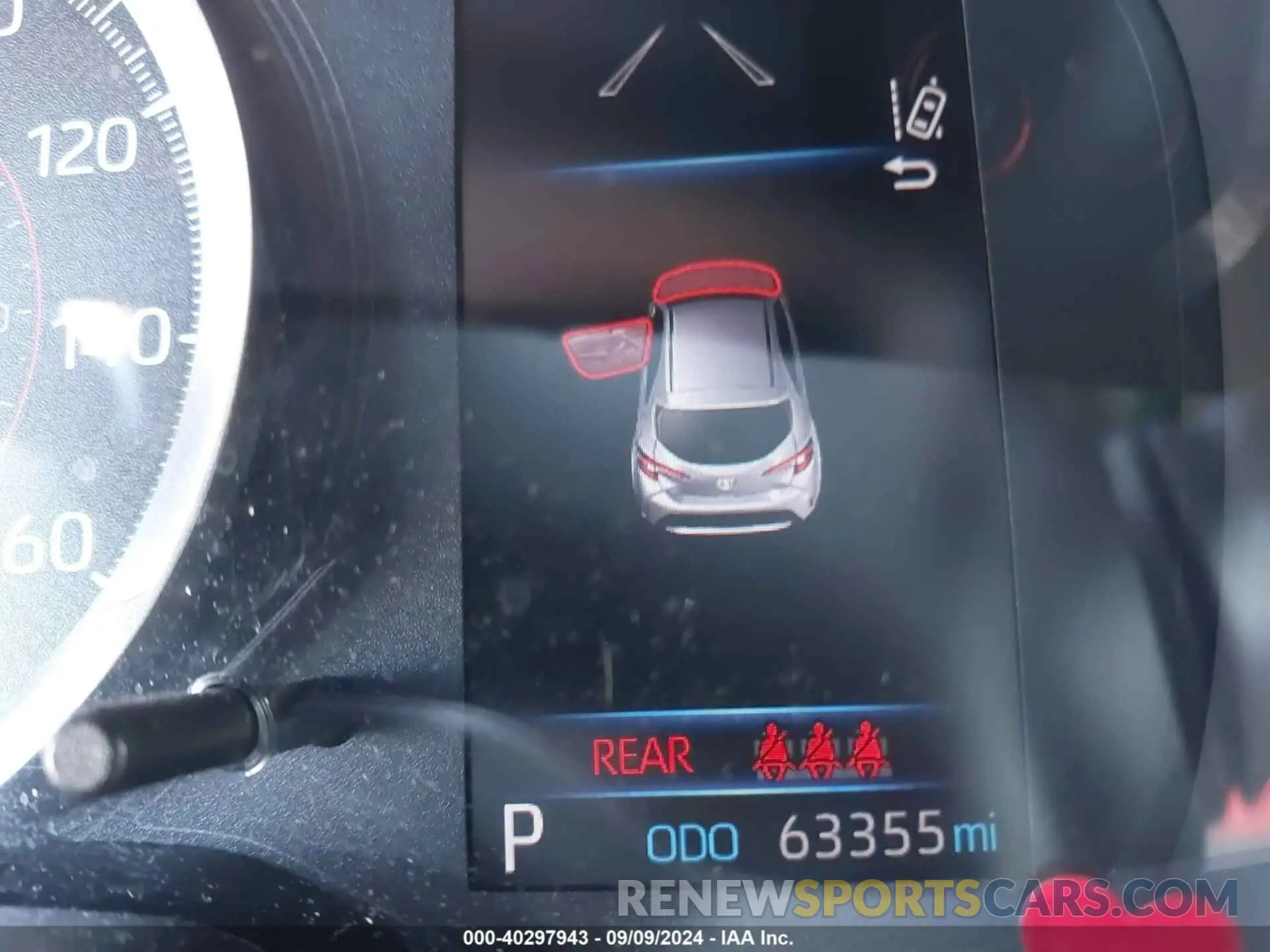 7 fotografías del automóvil dañado JTND4RBE7L3093519 TOYOTA COROLLA 2020