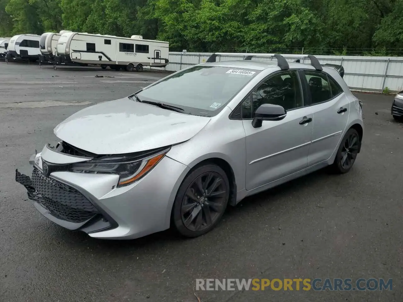 1 fotografías del automóvil dañado JTND4RBE8L3086868 TOYOTA COROLLA 2020