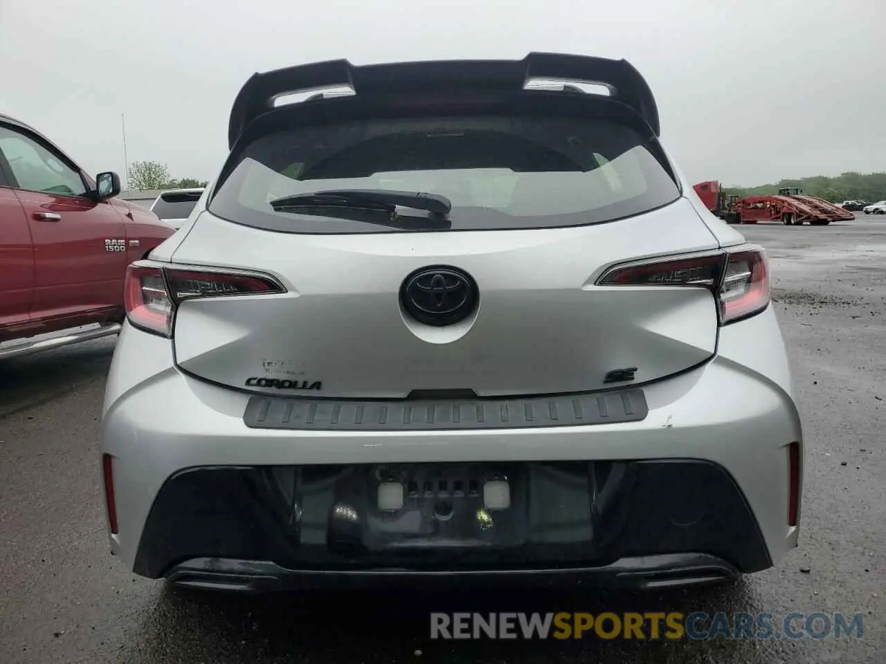 6 fotografías del automóvil dañado JTND4RBE8L3086868 TOYOTA COROLLA 2020
