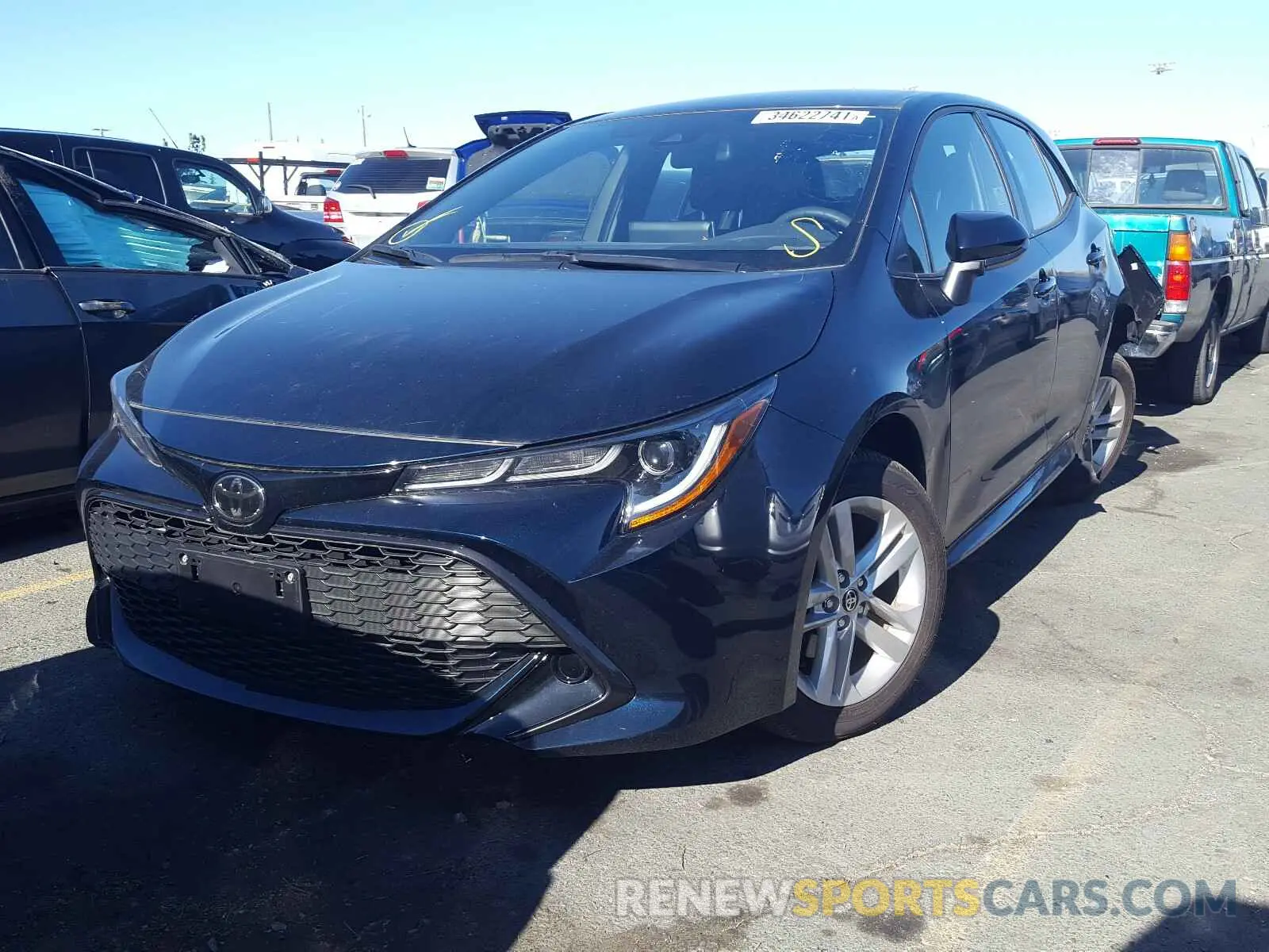 2 fotografías del automóvil dañado JTND4RBE9L3081307 TOYOTA COROLLA 2020