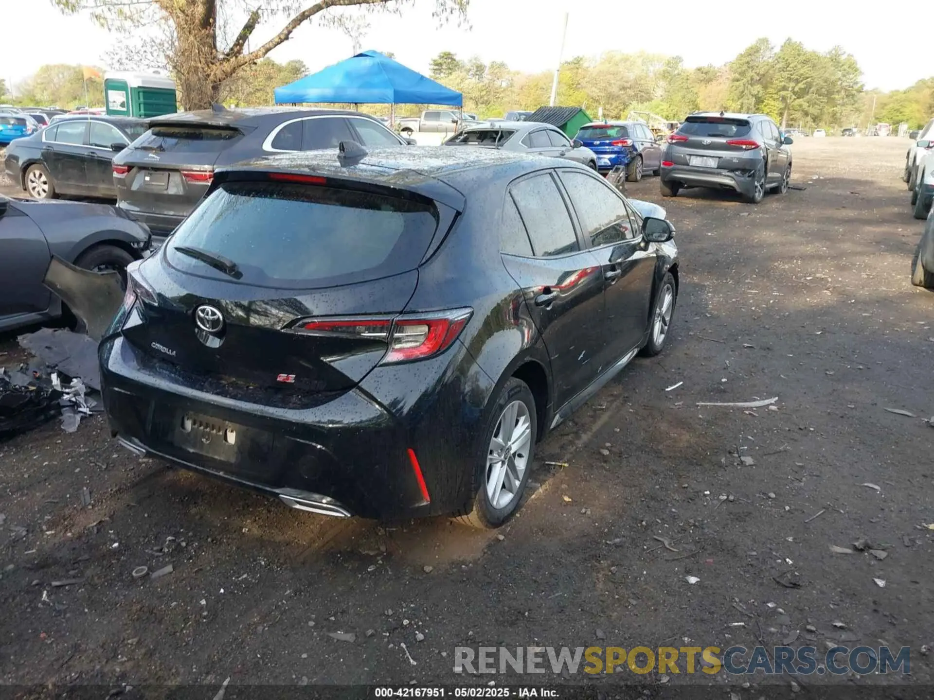 4 fotografías del automóvil dañado JTND4RBEXL3081977 TOYOTA COROLLA 2020