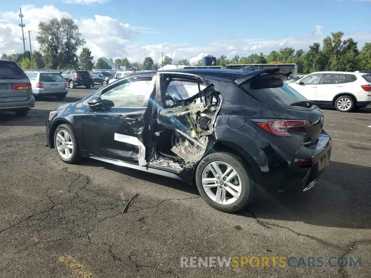 2 fotografías del automóvil dañado JTND4RBEXL3084474 TOYOTA COROLLA 2020