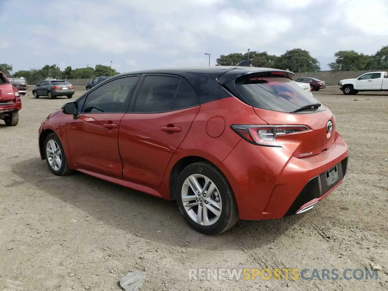 3 fotografías del automóvil dañado JTND4RBEXL3092719 TOYOTA COROLLA 2020