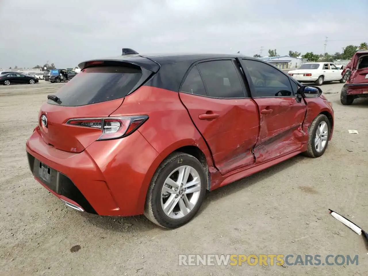 4 fotografías del automóvil dañado JTND4RBEXL3092719 TOYOTA COROLLA 2020