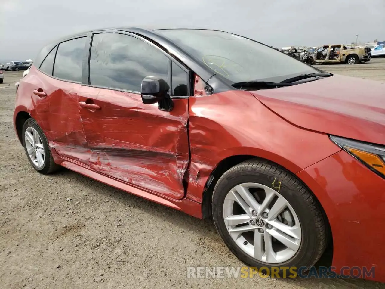 9 fotografías del automóvil dañado JTND4RBEXL3092719 TOYOTA COROLLA 2020