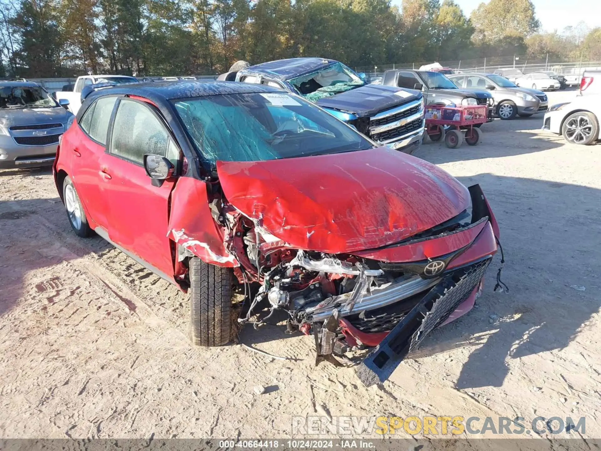 1 fotografías del automóvil dañado JTND4RBEXL3104593 TOYOTA COROLLA 2020