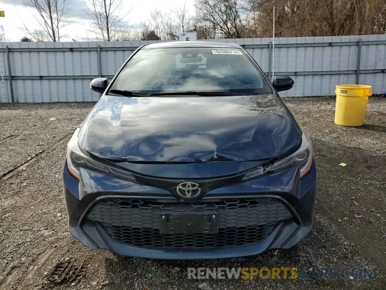 5 fotografías del automóvil dañado JTNK4RBE5L3092862 TOYOTA COROLLA 2020