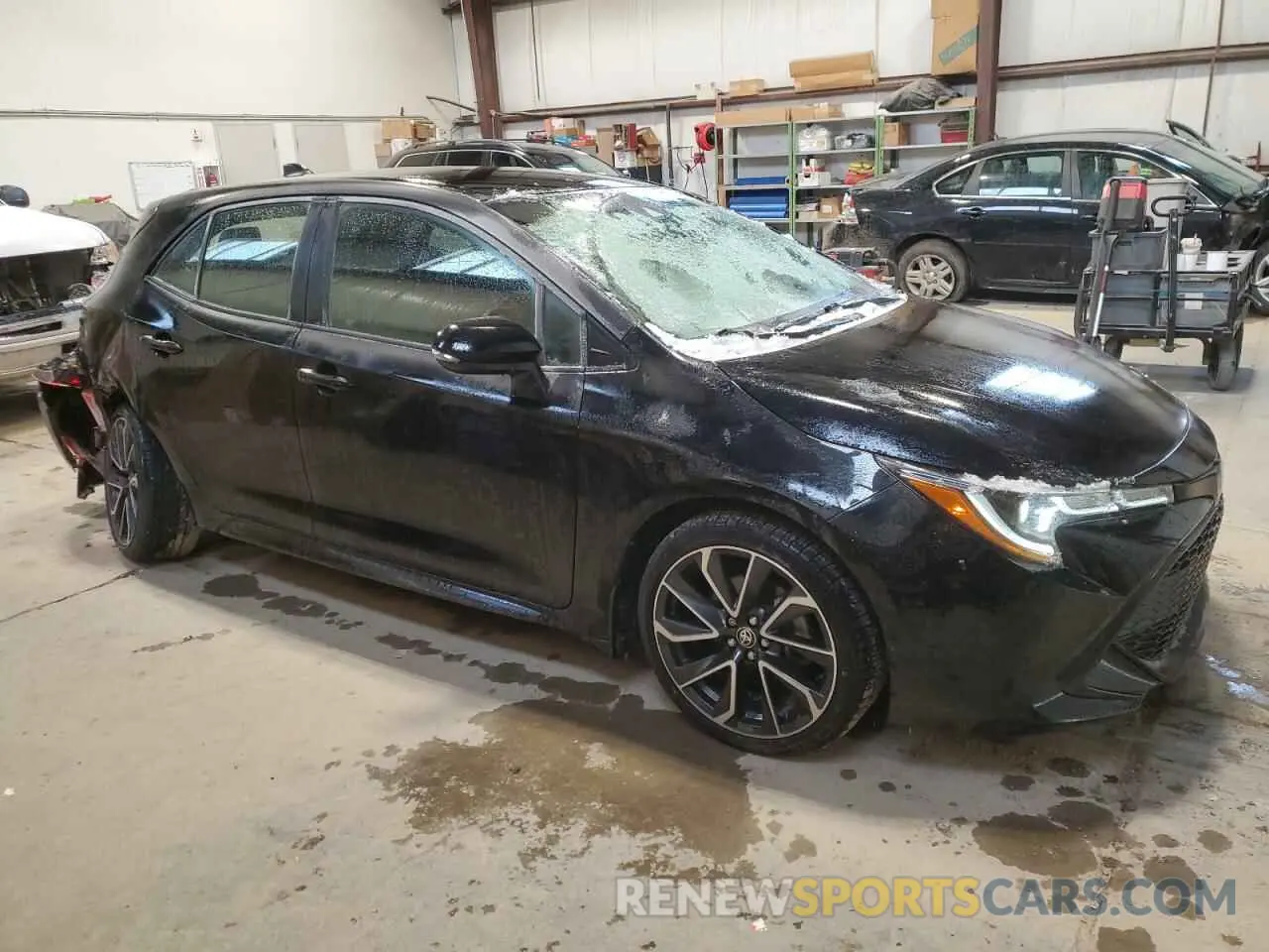 4 fotografías del automóvil dañado JTNK4RBE6L3099917 TOYOTA COROLLA 2020