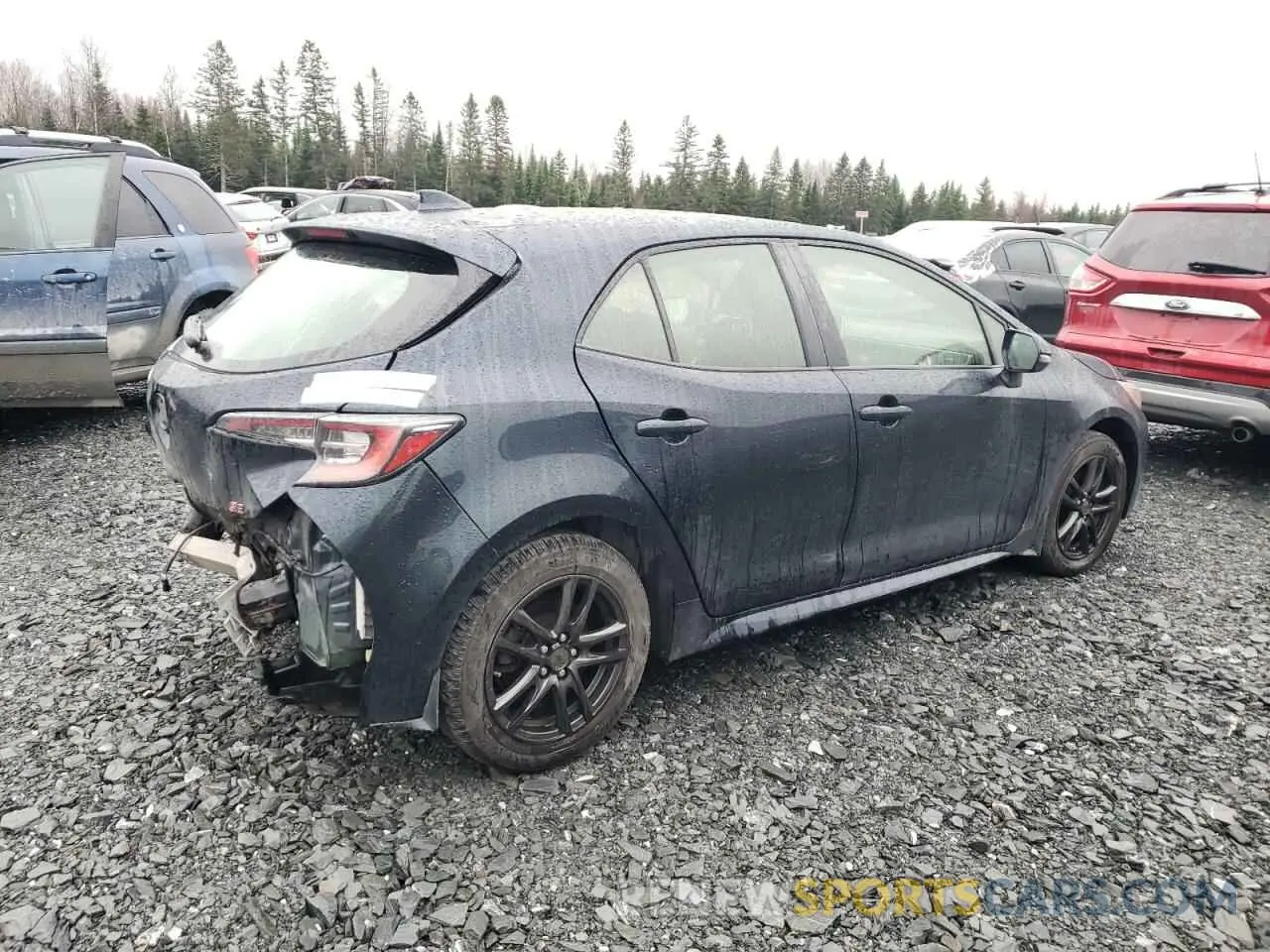3 fotografías del automóvil dañado JTNK4RBE9L3088183 TOYOTA COROLLA 2020