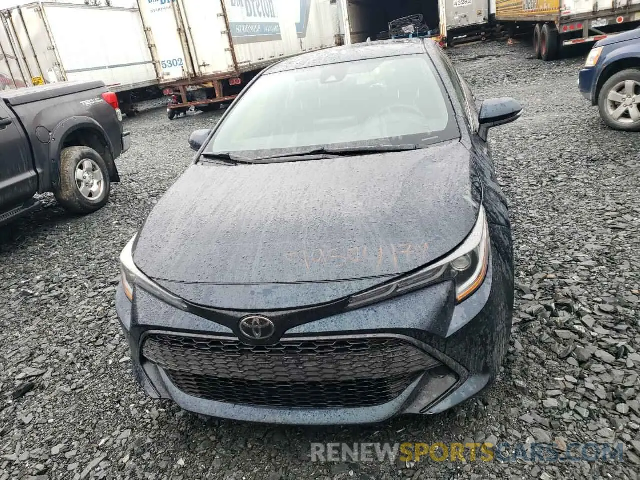 5 fotografías del automóvil dañado JTNK4RBE9L3088183 TOYOTA COROLLA 2020