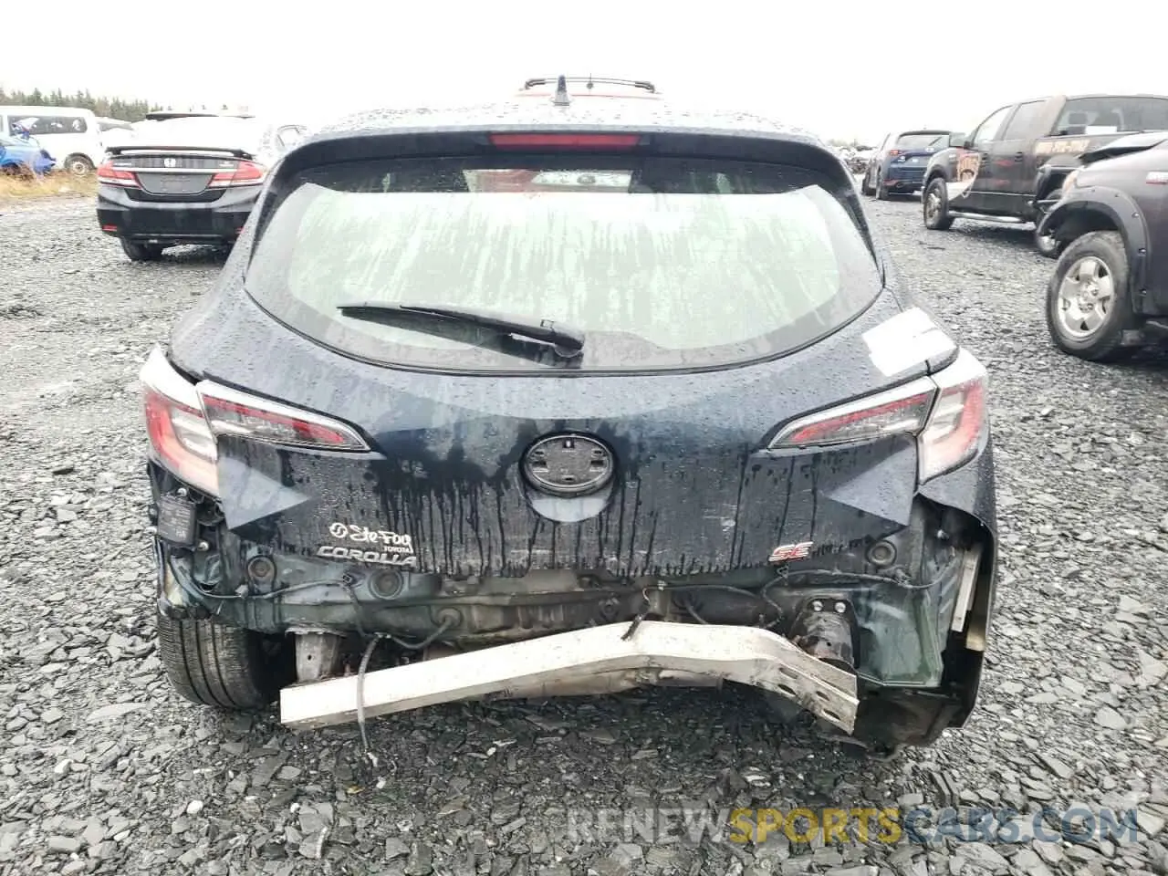 6 fotografías del automóvil dañado JTNK4RBE9L3088183 TOYOTA COROLLA 2020