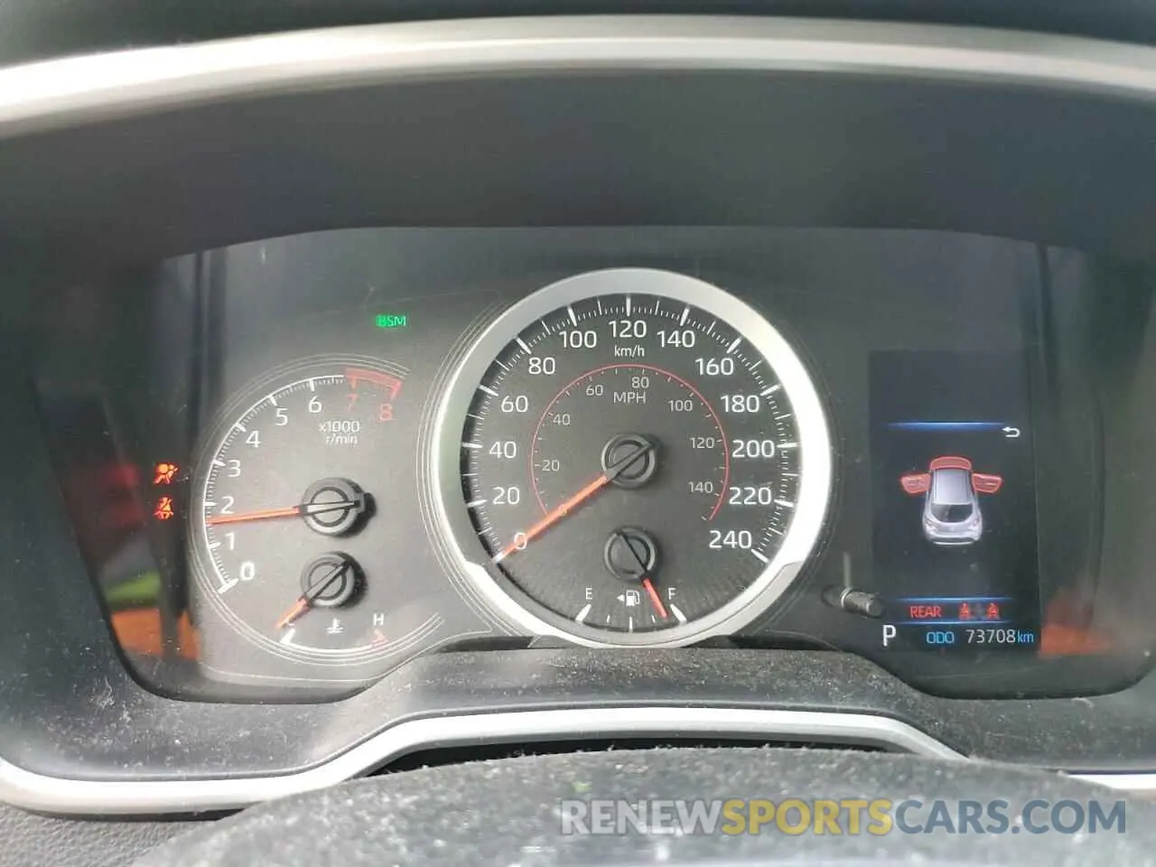 9 fotografías del automóvil dañado JTNK4RBEXL3100857 TOYOTA COROLLA 2020