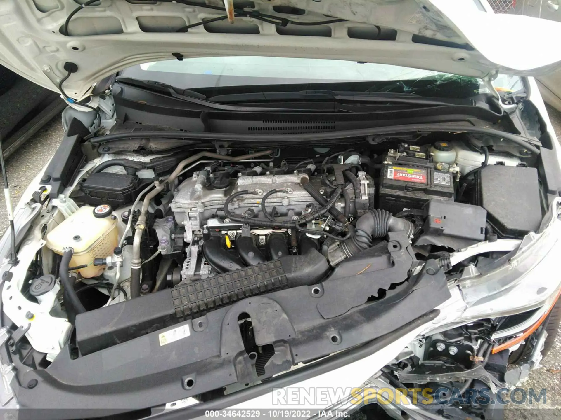 10 fotografías del automóvil dañado jtdeprae9lj074290 TOYOTA COROLLA 2020
