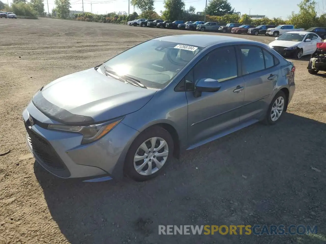 1 fotografías del automóvil dañado 5YFBPMBE6MP175773 TOYOTA COROLLA 2021